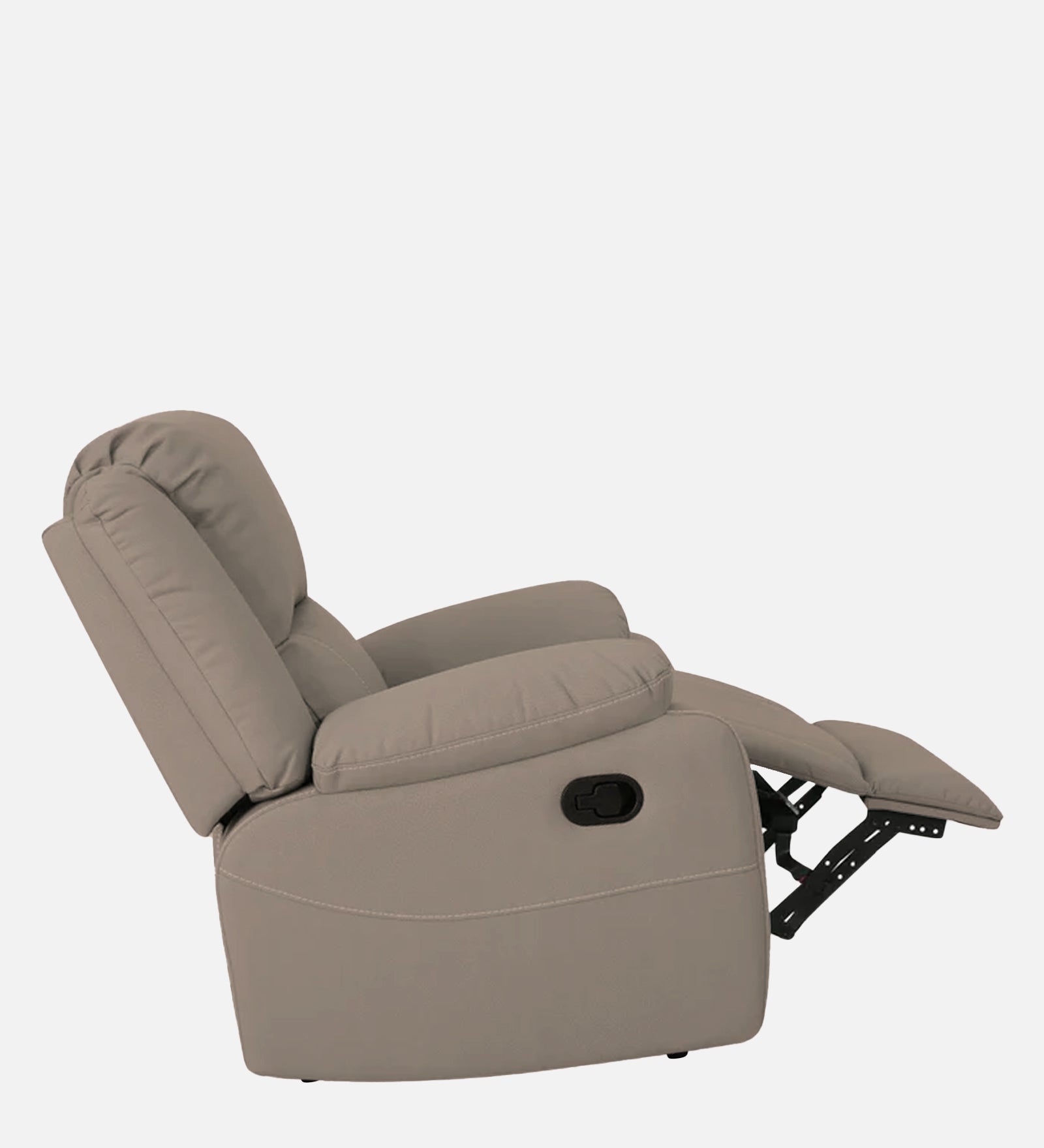 Adley Fabric 1 Seater Manual Recliner In Khaki Beige Colour - Febonic Living