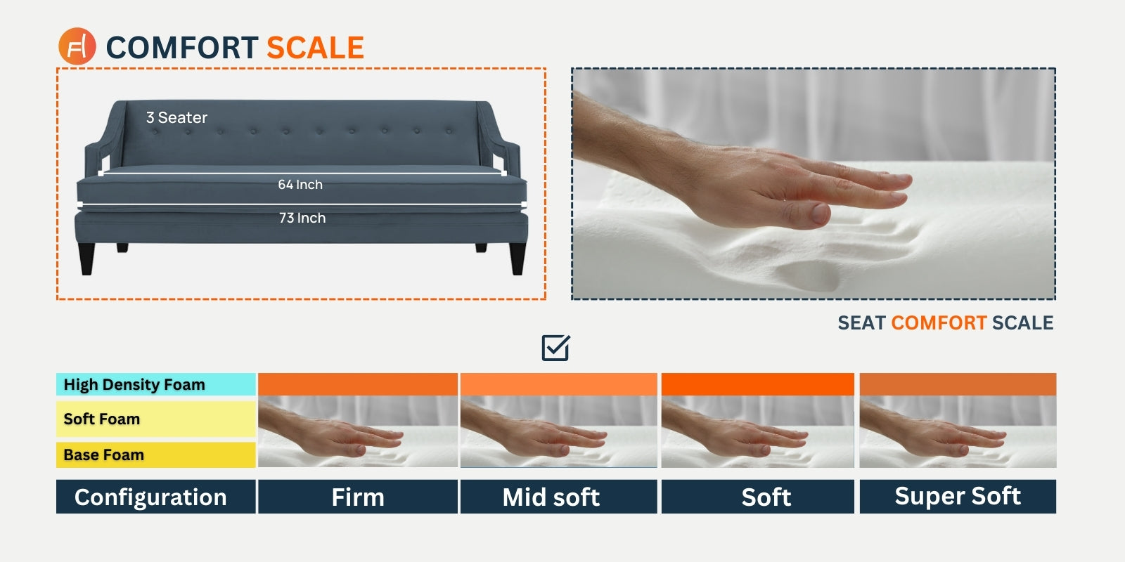 Daffy Velvet 3 Seater Sofa In Imperial Blue Colour - Febonic Living