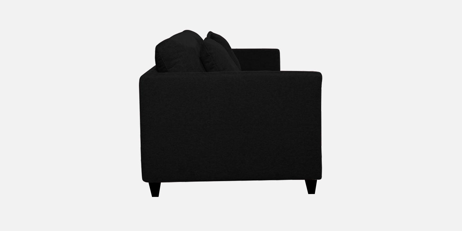 Kera Fabric 3 Seater Sofa in Zed Black Colour
