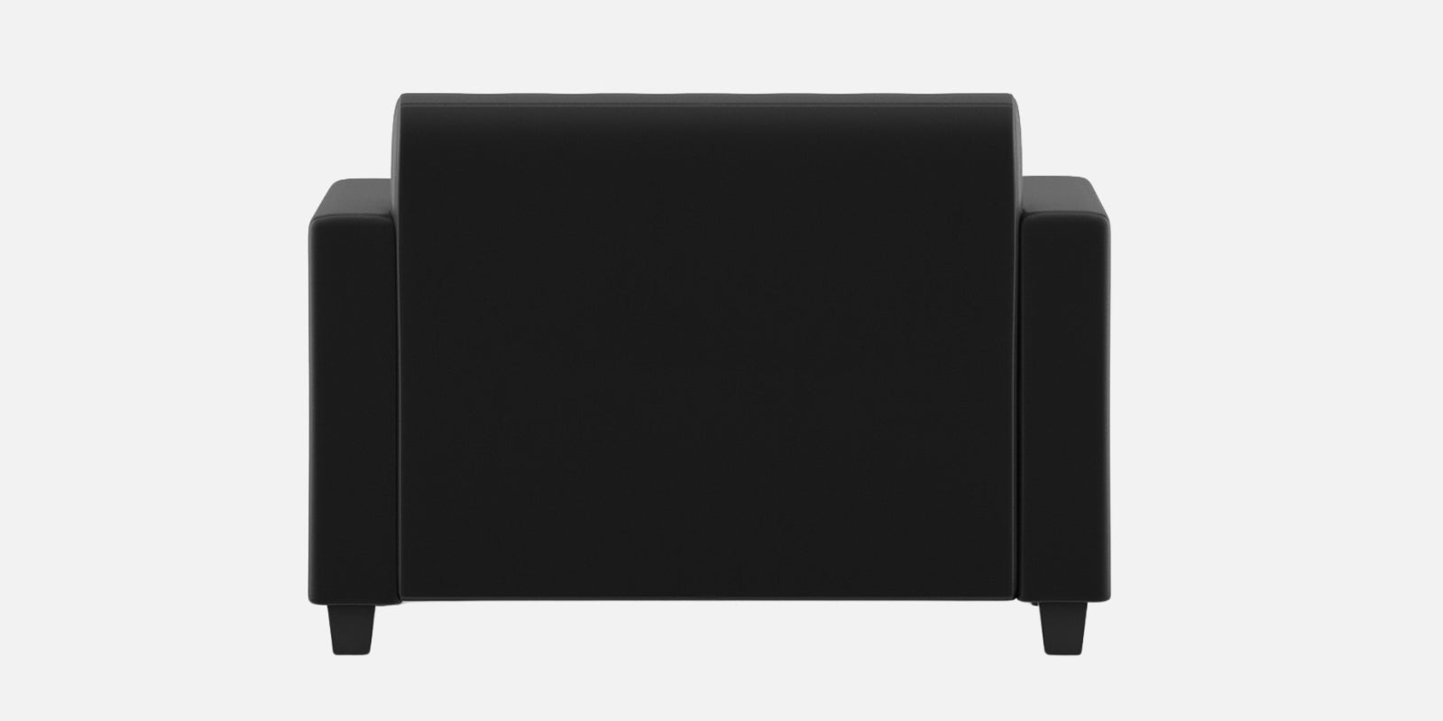 Baley Leatherette 2 Seater Sofa In Dark Black Colour - Febonic Living