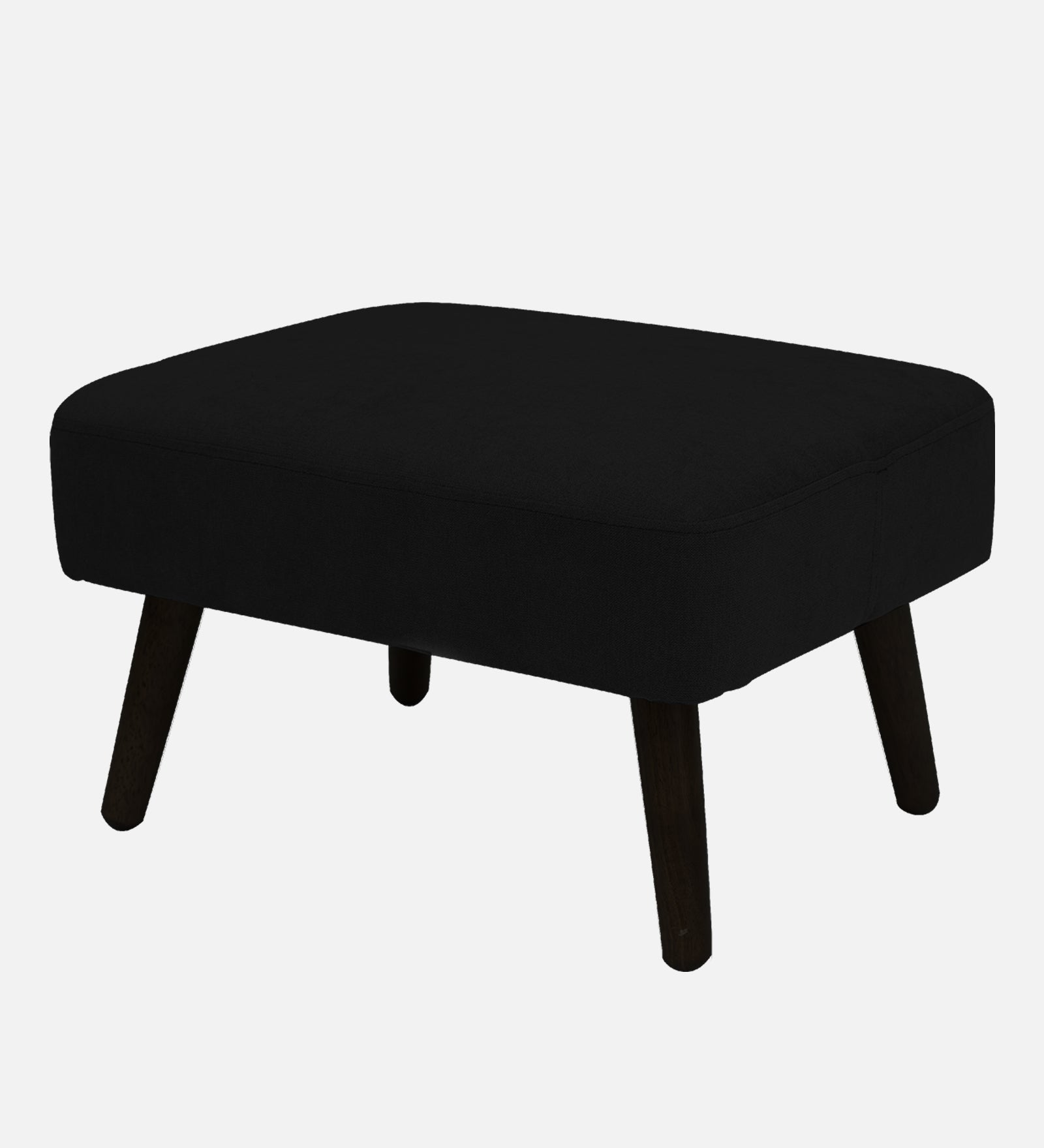 Luke Fabric Foot Stool In Zed Black Colour - Febonic Living