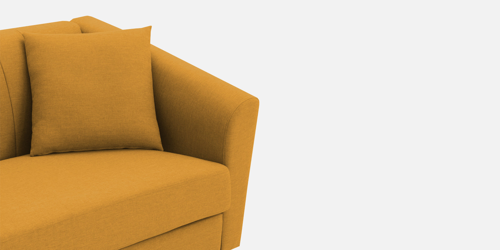 Polon Fabric 2 Seater Sofa In Corn Yellow Colour - Febonic Living