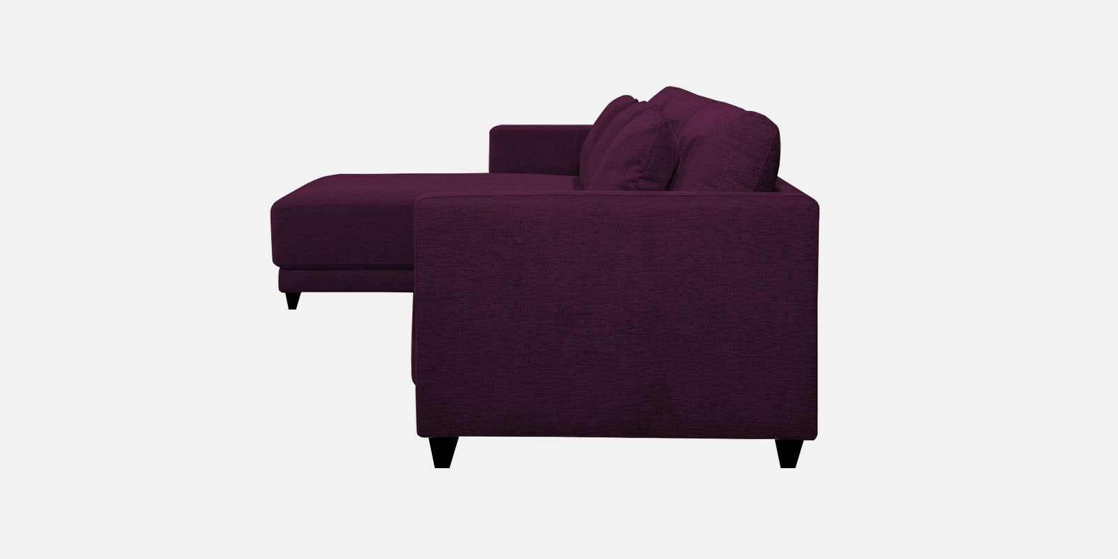 Kera Fabric RHS Sectional Sofa (3+Lounger) In Greek Purple Colour - Febonic Living