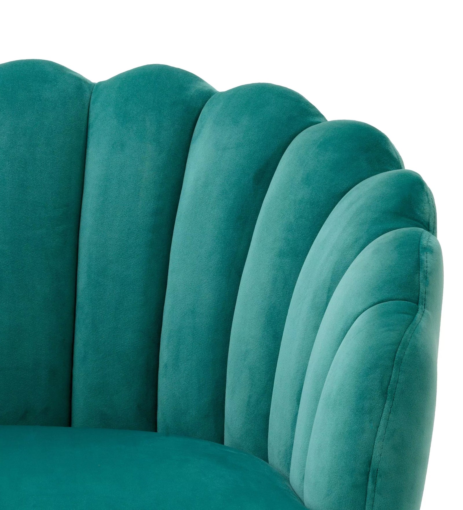 Bruno Velvet Swivel Chair In Pine Green Colour - Febonic Living