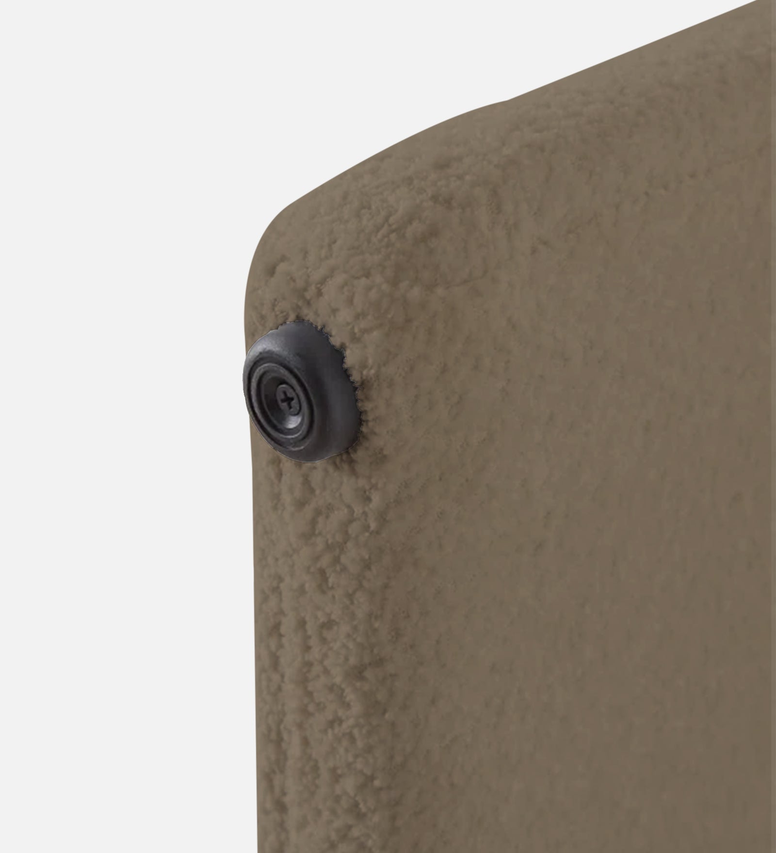 Olive Boucle Foot Stool In Caro Beige Colour - Febonic Living