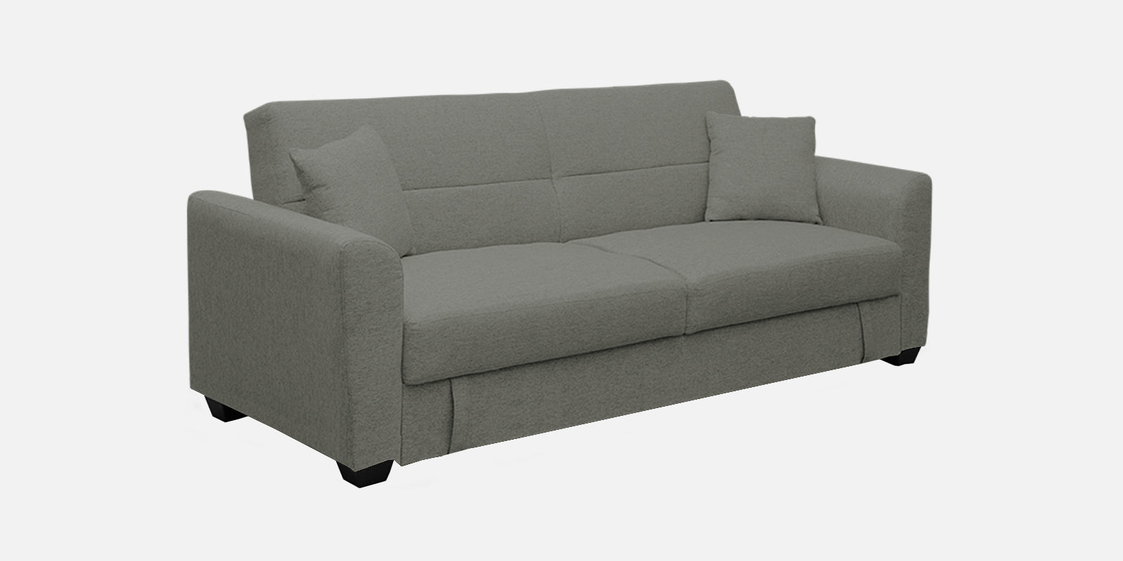 Bony Fabric 3 Seater Convertible Sofa Cum Bed In Turtle Green Colour - Febonic Living