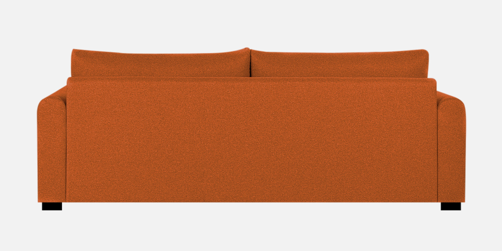 Sigma Fabric 3 Seater Sofa In Vivid Orange Colour - Febonic Living