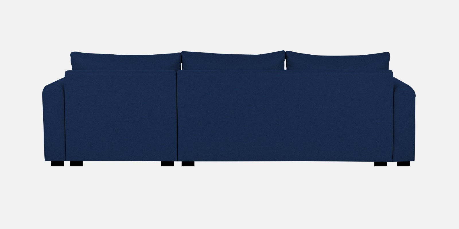 Sigma Fabric LHS Sectional Sofa (3+Lounger) In Royal Blue Colour - Febonic Living