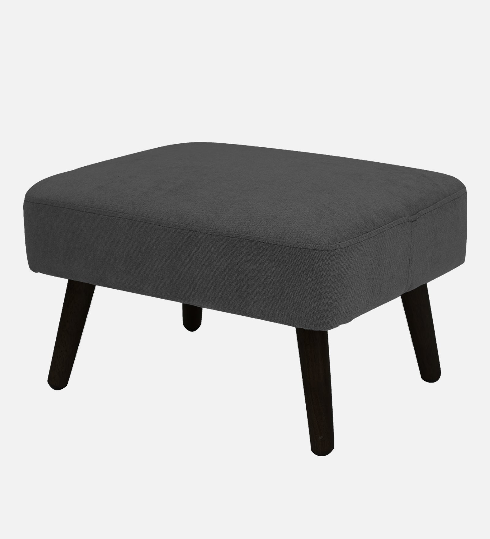 Luke Fabric Foot Stool In Charcoal Grey Colour - Febonic Living
