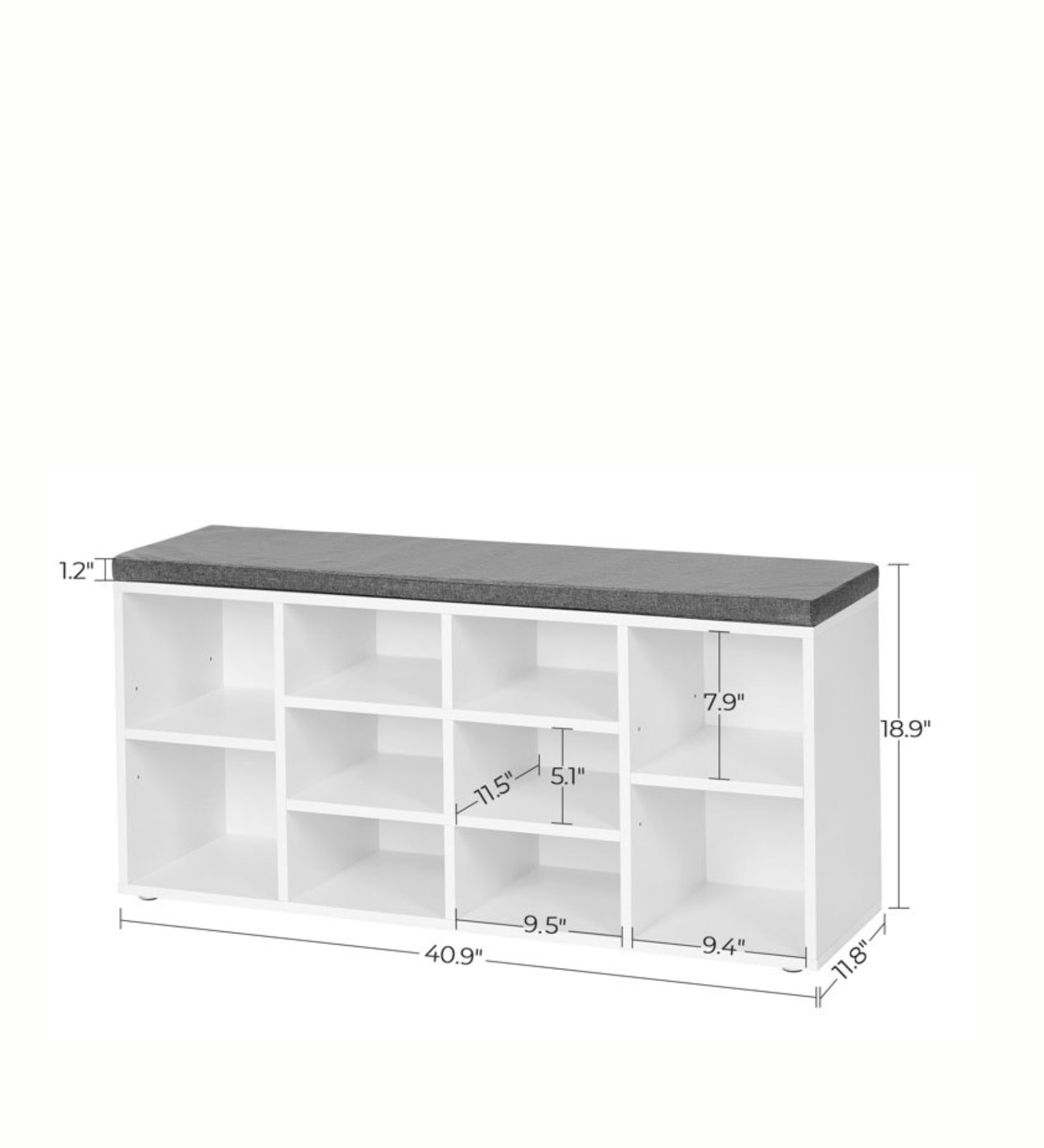 Ijaz Shoe Rack In Frosty White Finish - Febonic Living