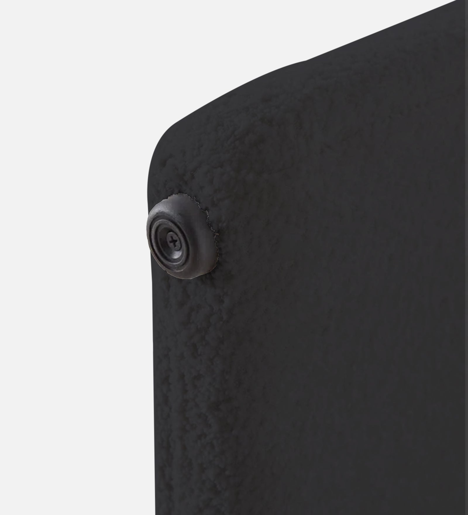 Olive Boucle Foot Stool In Cloud Grey Colour - Febonic Living