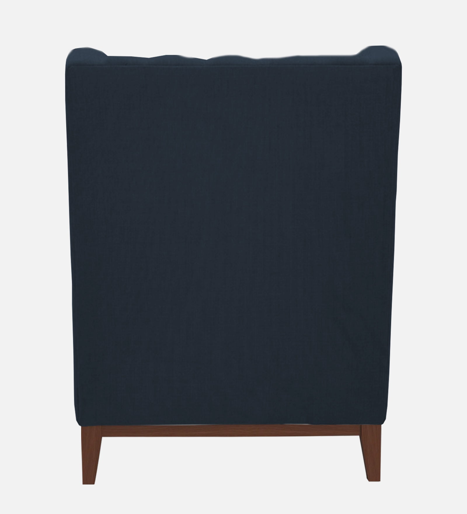 Panas Fabric Wing Chair In Denim Blue Colour - Febonic Living