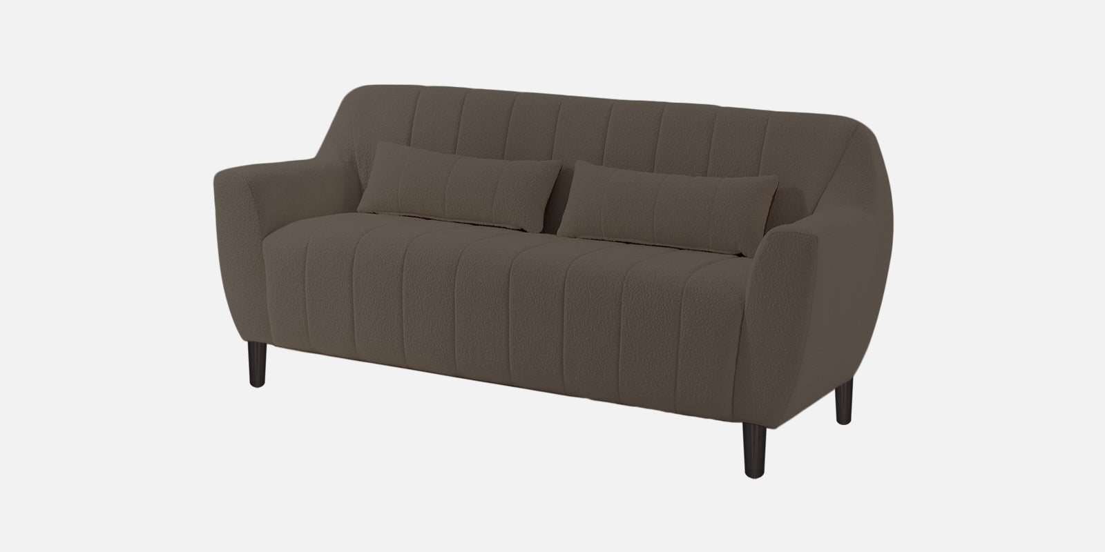 Nesco Boucle Fabric 2 Seater Sofa In Niya Beige Colour - Febonic Living
