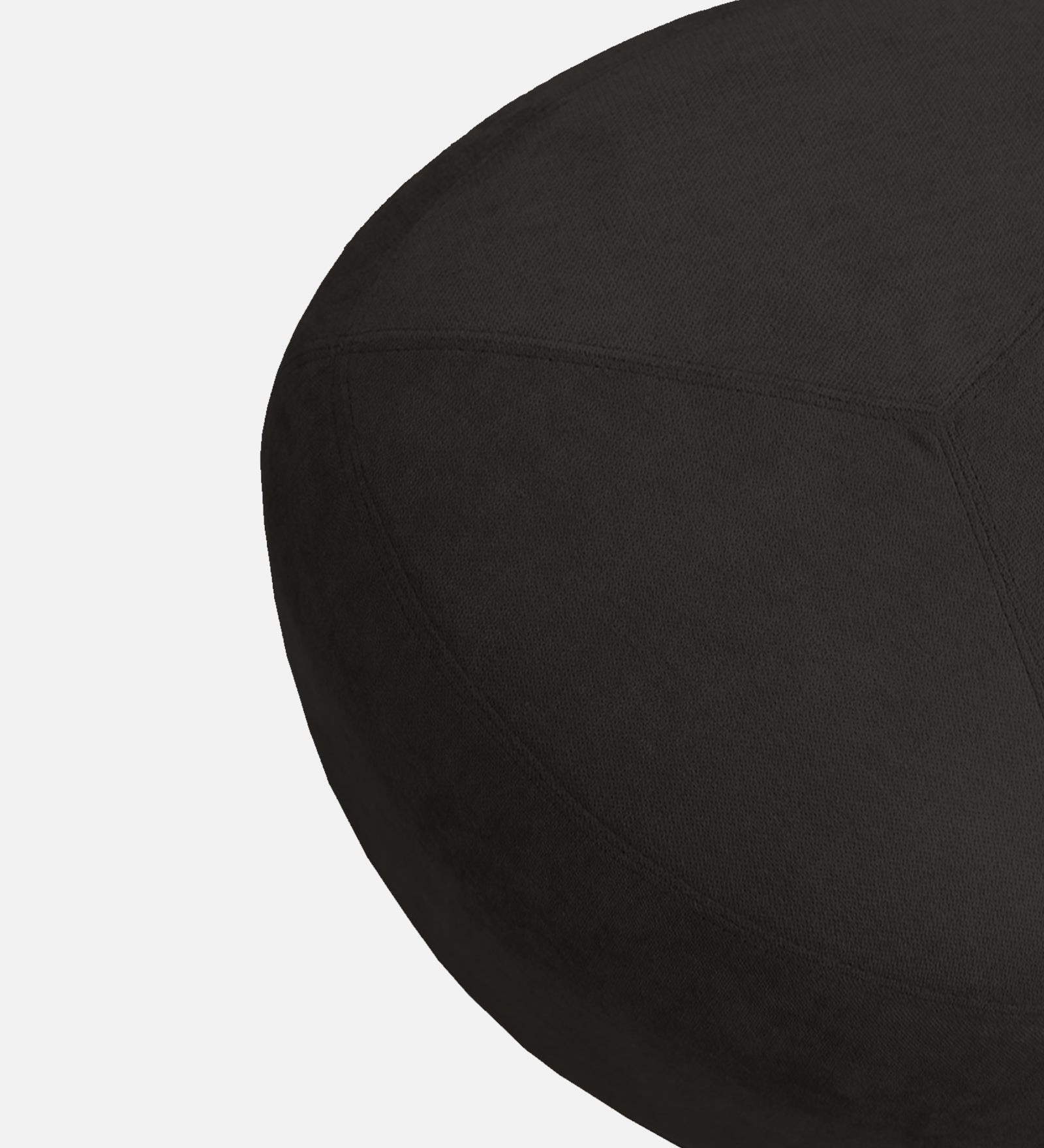 Keori Fabric Pouffe In Zed Black Colour - Febonic Living