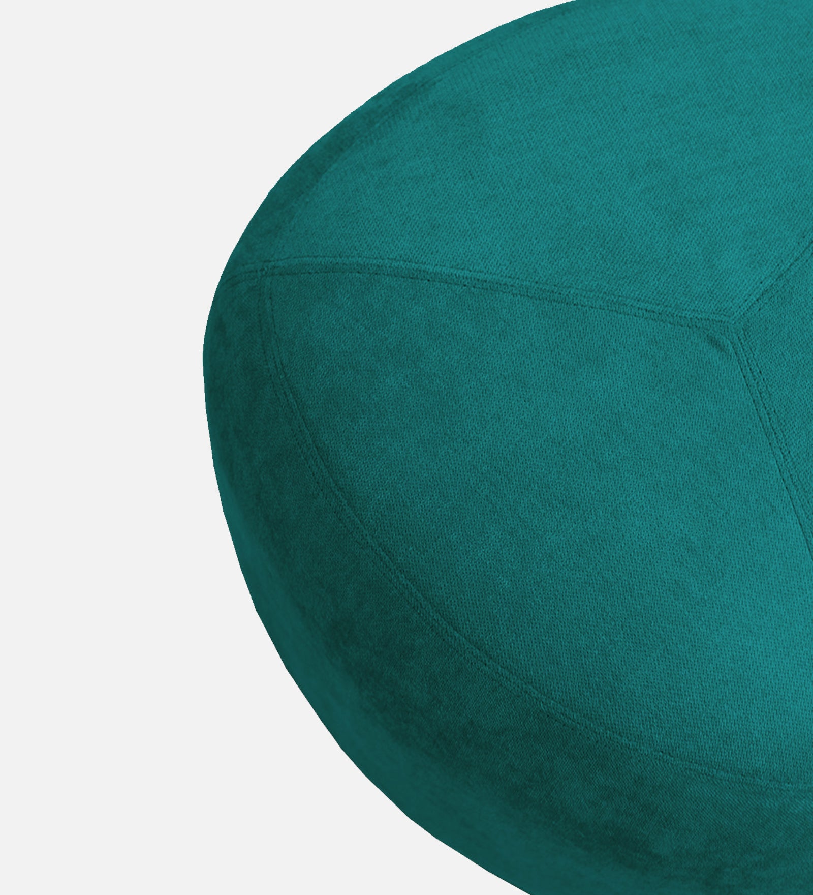 Keori Fabric Pouffe In Sea Green Colour - Febonic Living