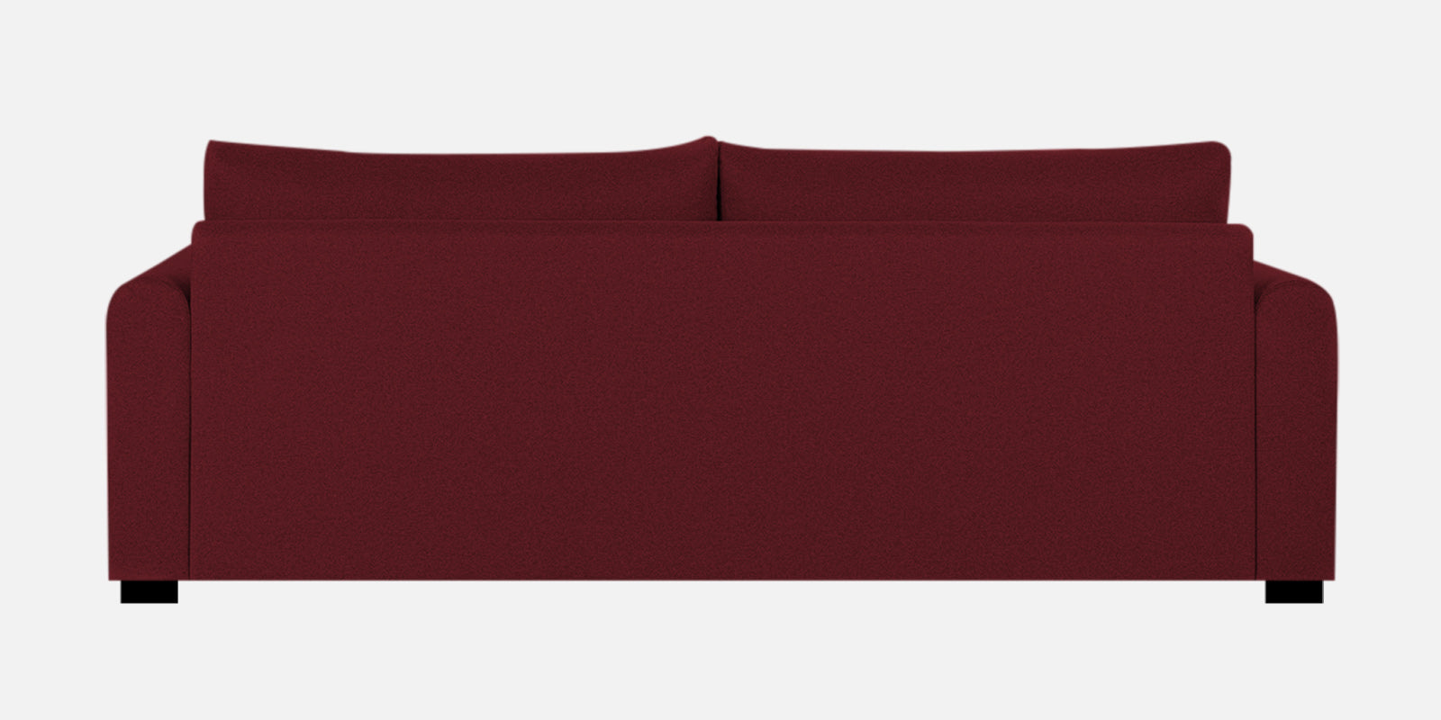 Sigma Fabric 3 Seater Sofa In Blood Maroon Colour - Febonic Living