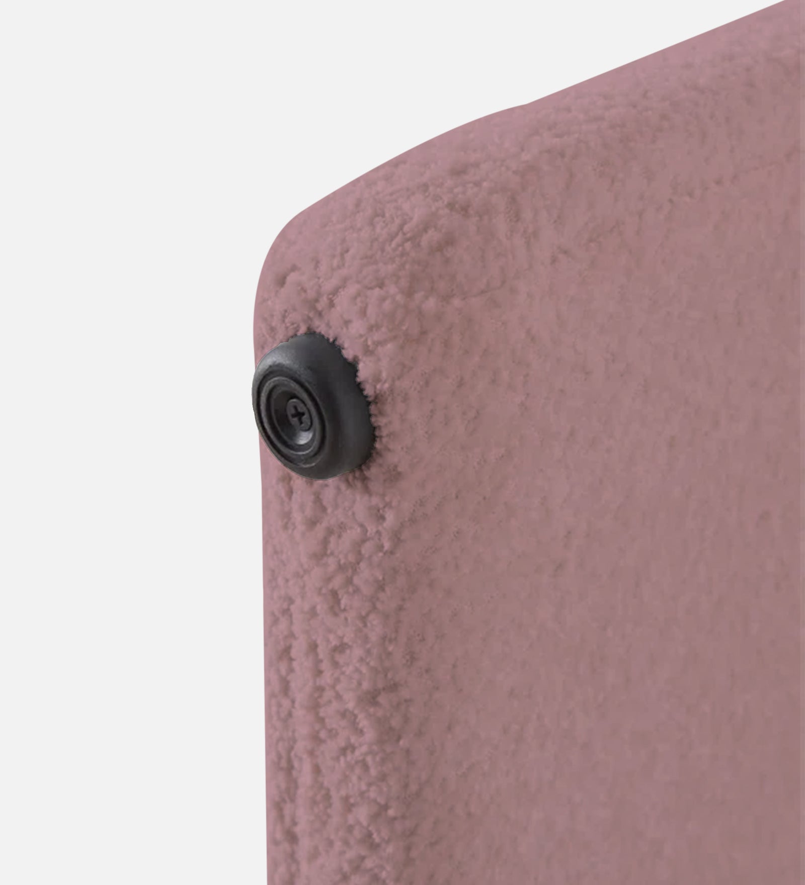 Olive Boucle Foot Stool In Basi Pinc Colour - Febonic Living