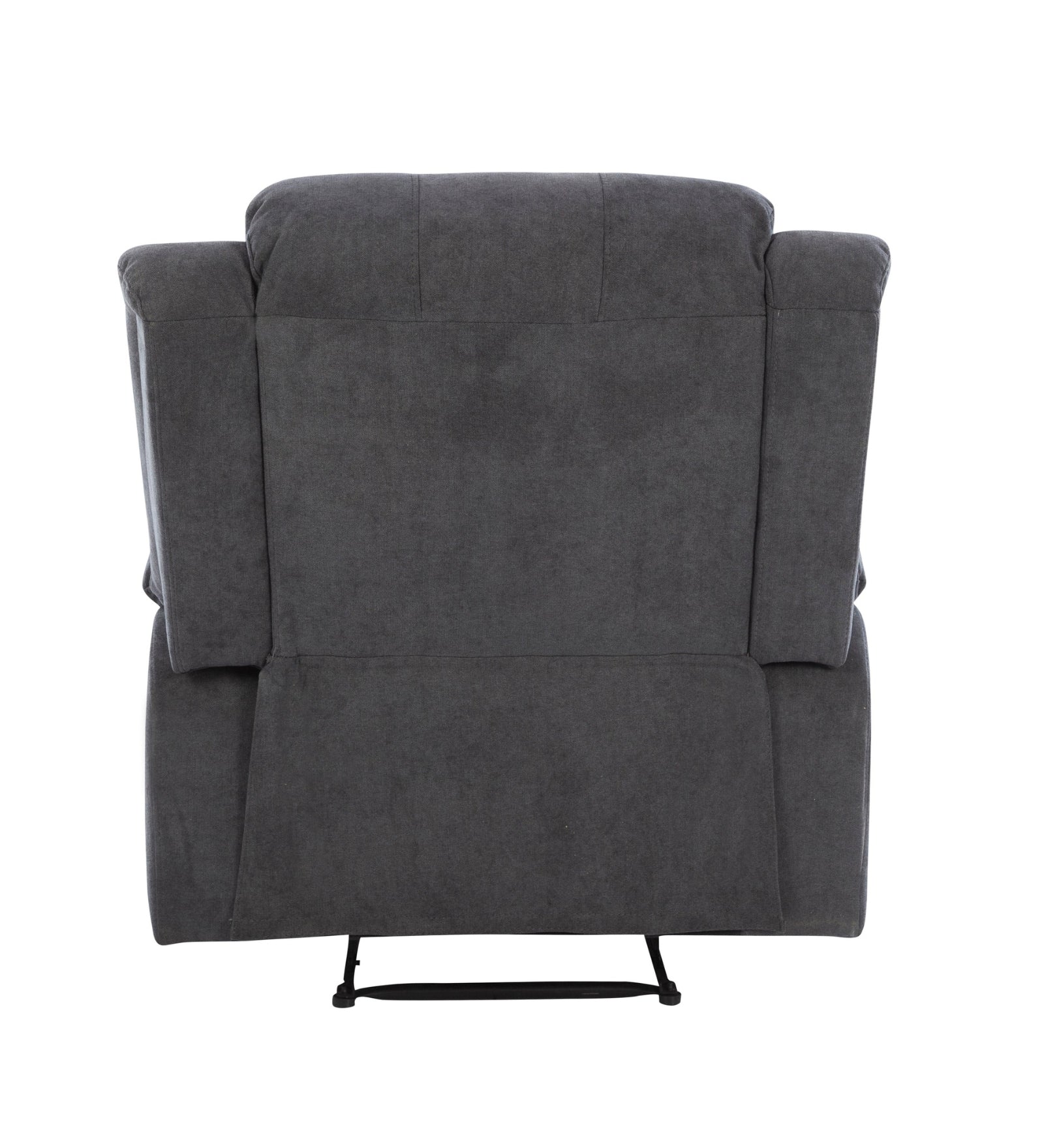 Turin Velvet 1 Seater Motorized Recliner In Davy Grey Colour - Febonic Living