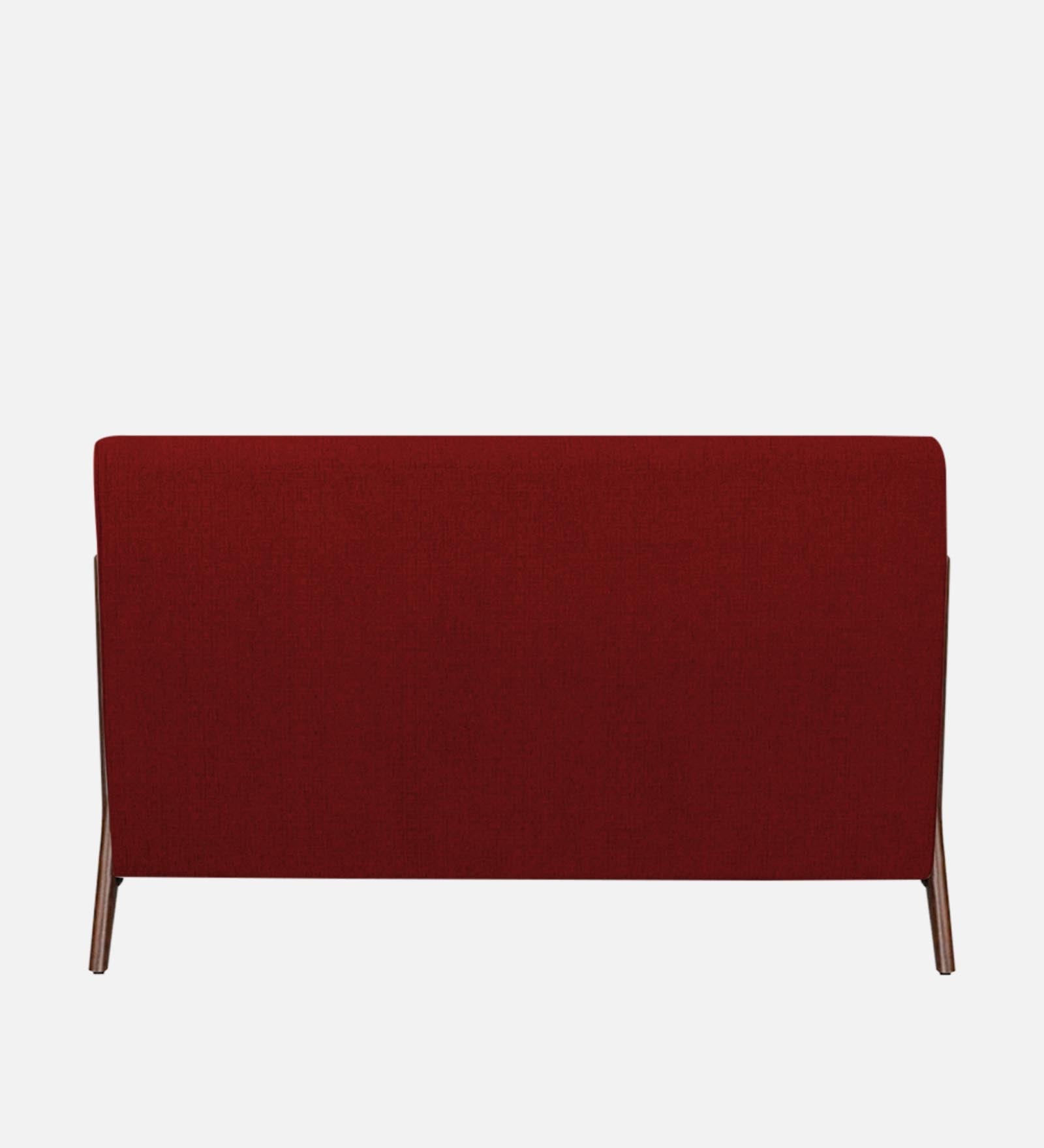 Catla Fabric Upholstered King Size Bed In Blood Maroon Colour - Febonic Living