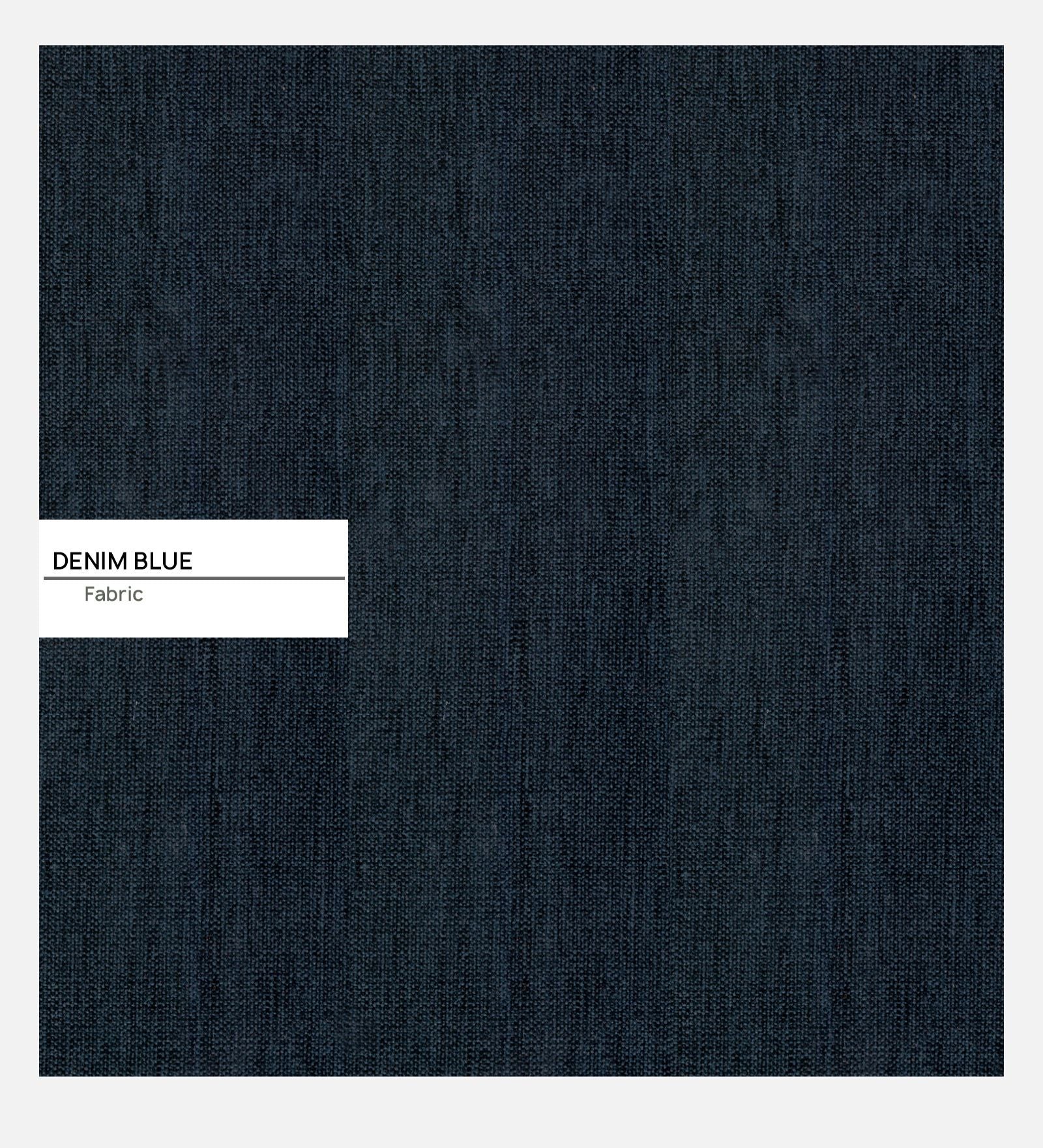 Nona Fabric Pouffe In Denim Blue Colour - Febonic Living