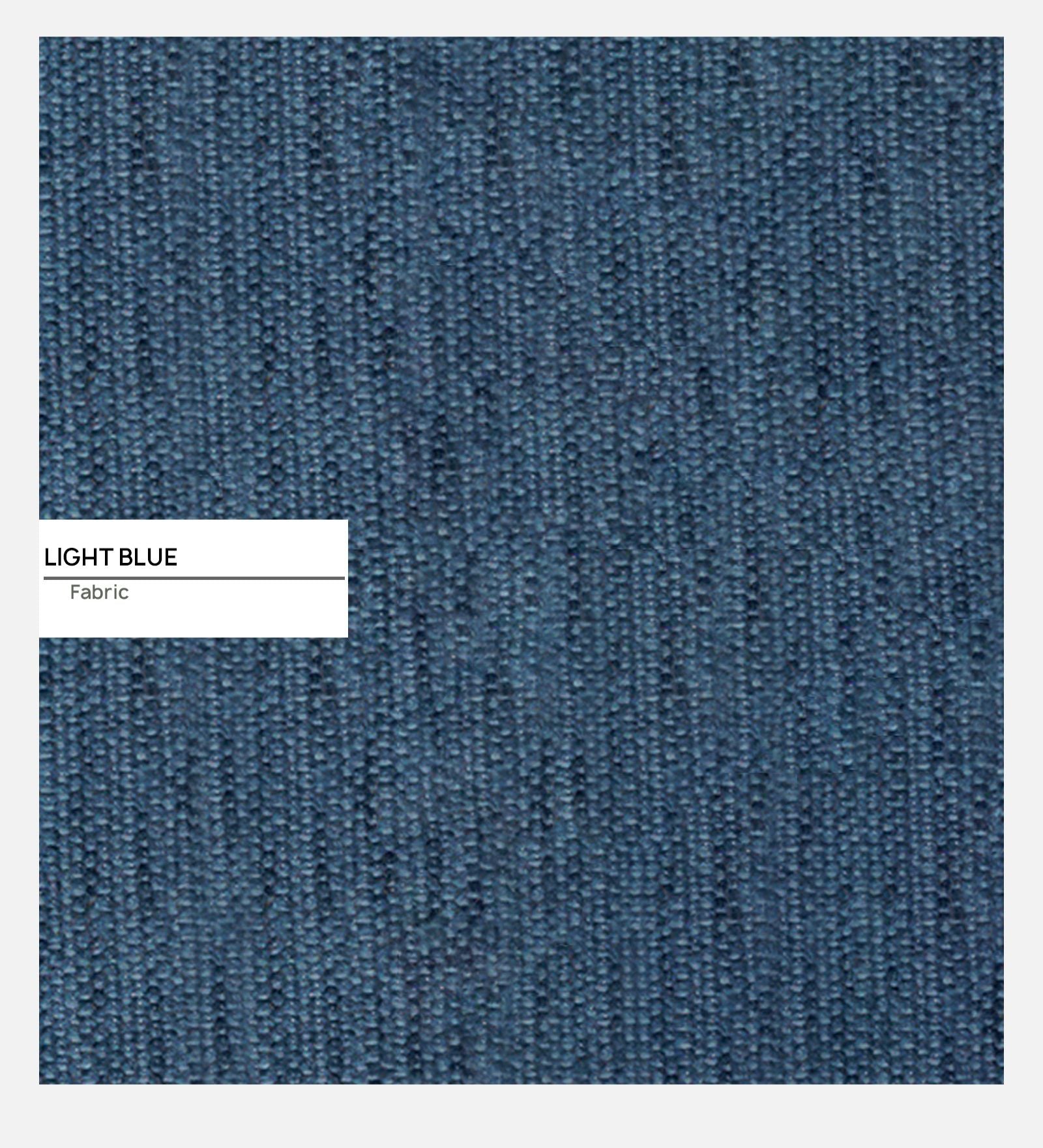 Nona Fabric Pouffe In Light Blue Colour - Febonic Living