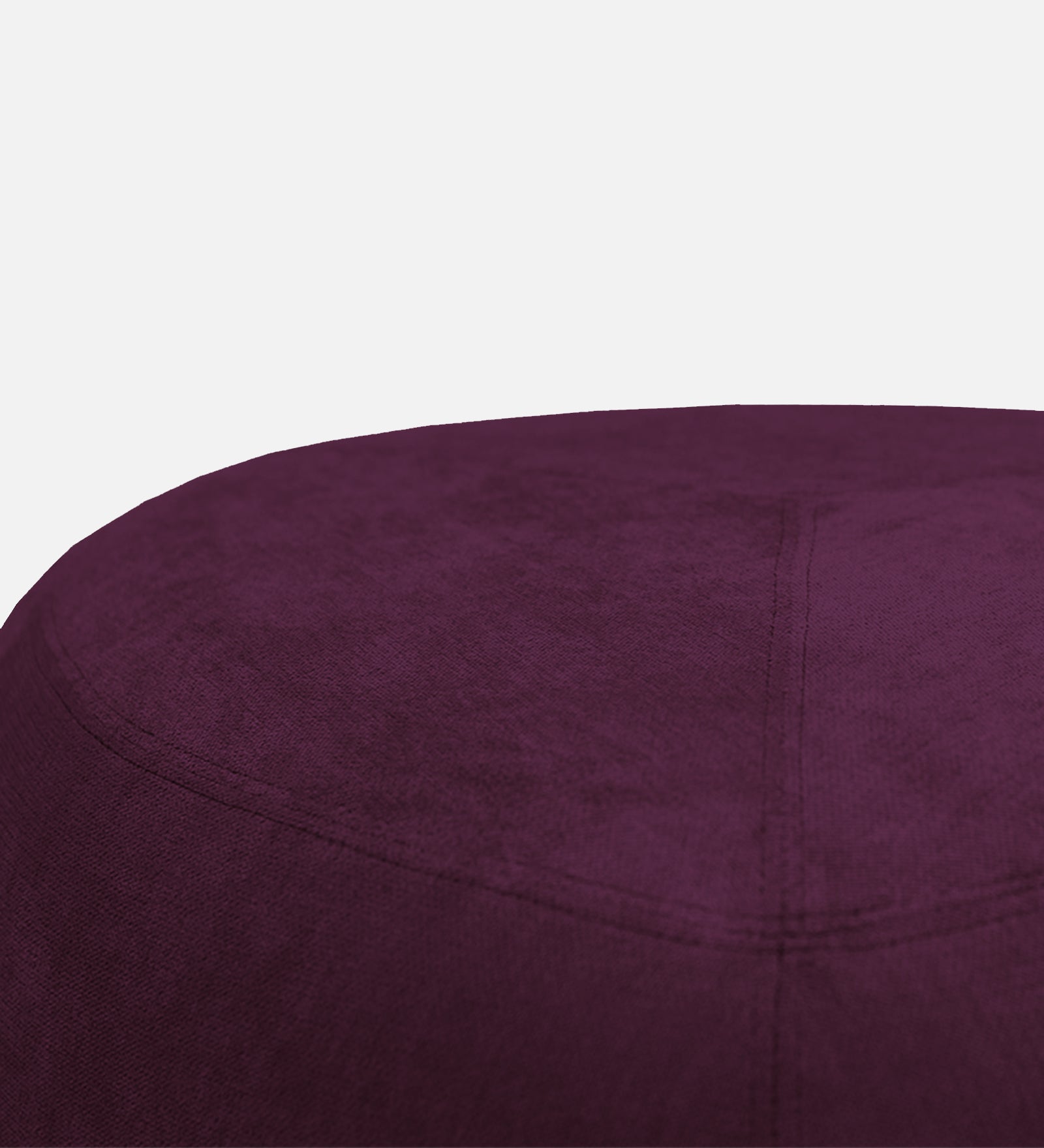 Keori Fabric Pouffe In Greek Purple Colour - Febonic Living