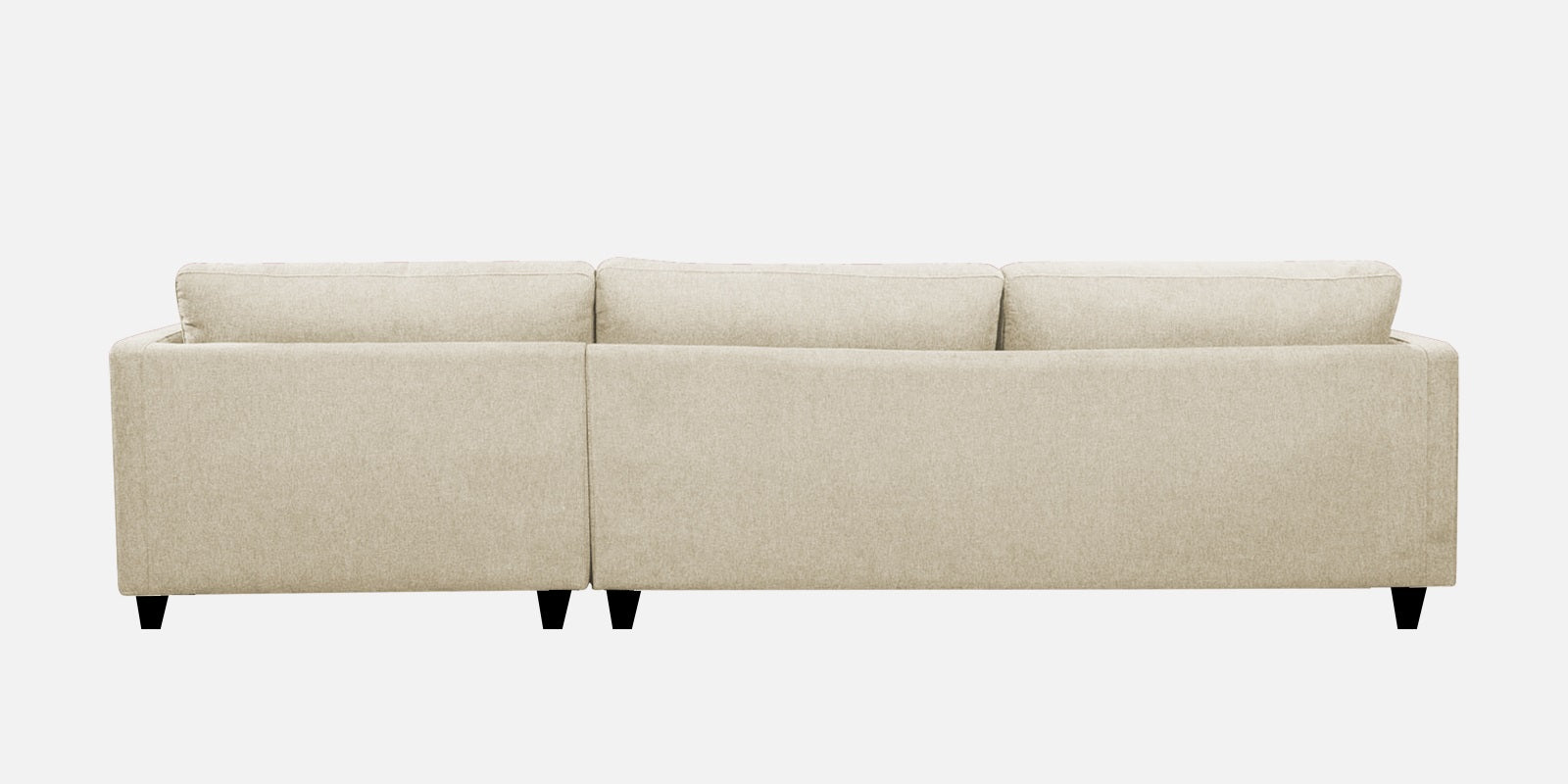 Kera Fabric RHS Sectional Sofa (3+Lounger) In Ivory Cream Colour - Febonic Living