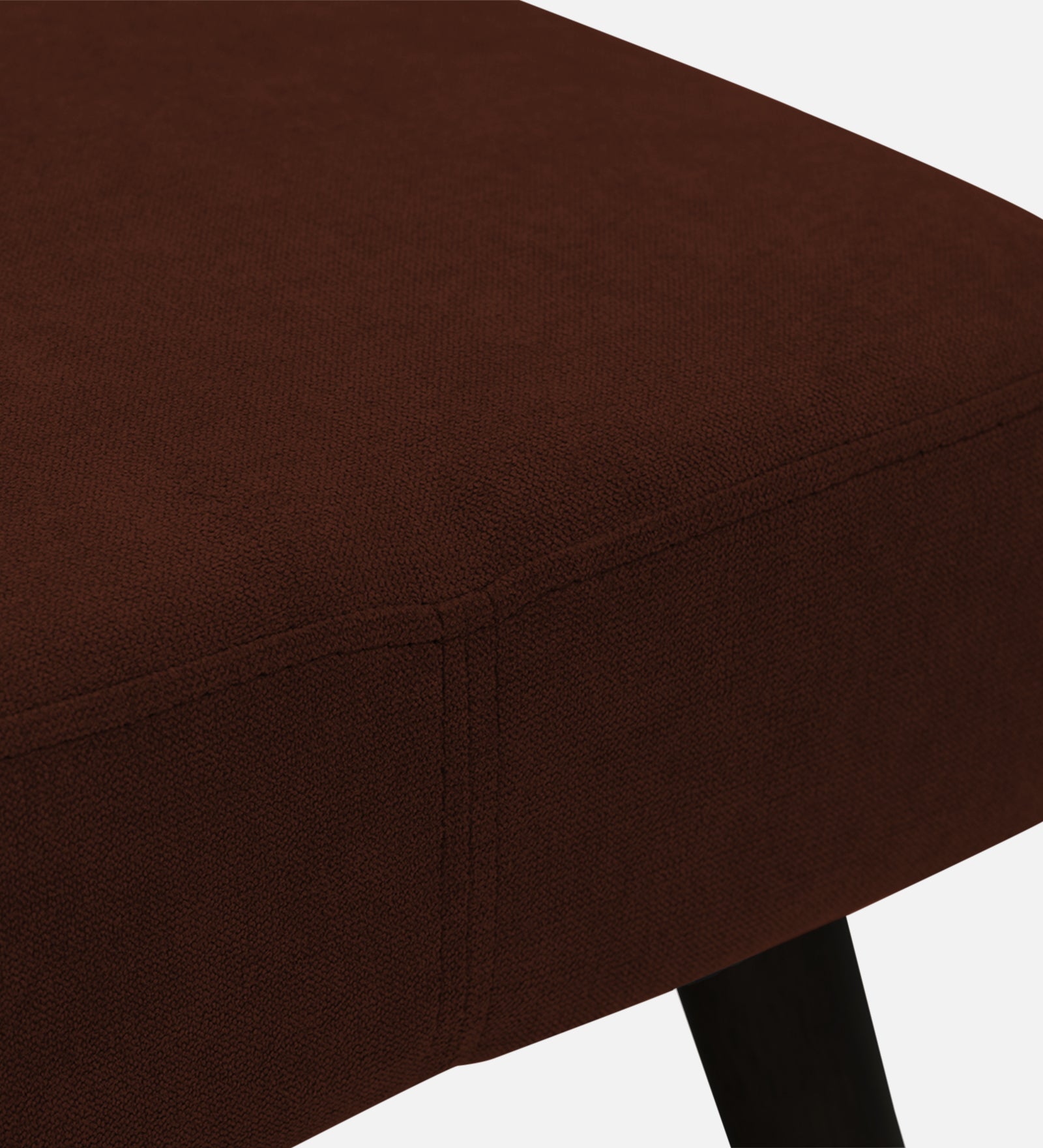 Luke Fabric Foot Stool In Coffee Brown Colour - Febonic Living
