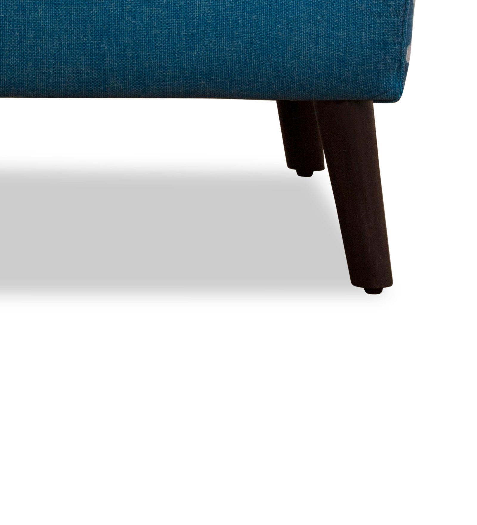 Marco Printed Fabric Arm Chair in White & Blue Colour - Febonic Living