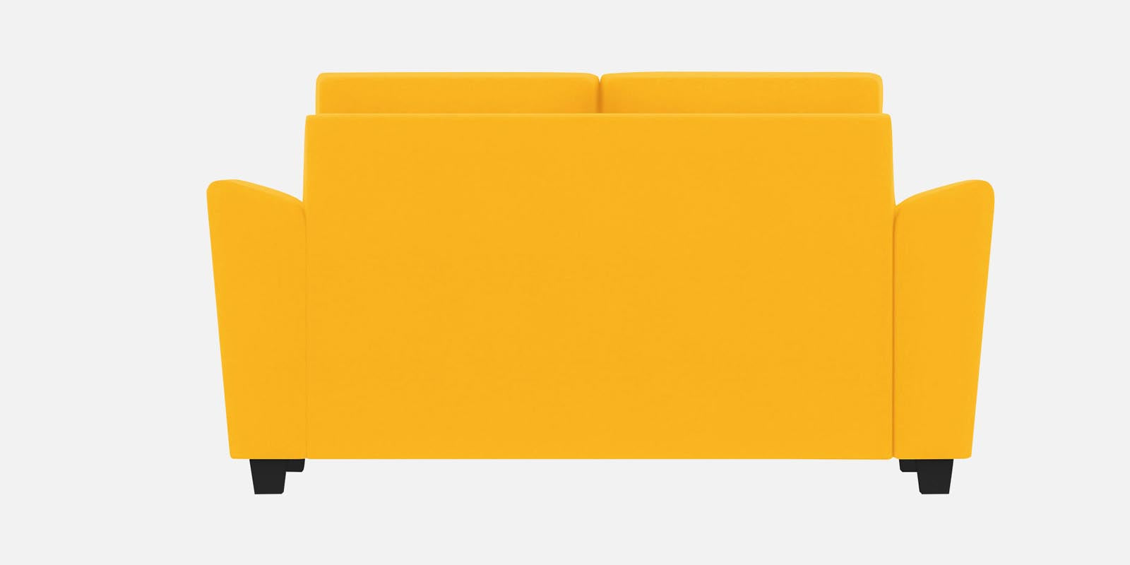 Daku Fabric 2 Seater Sofa In Bold Yellow Colour - Febonic Living
