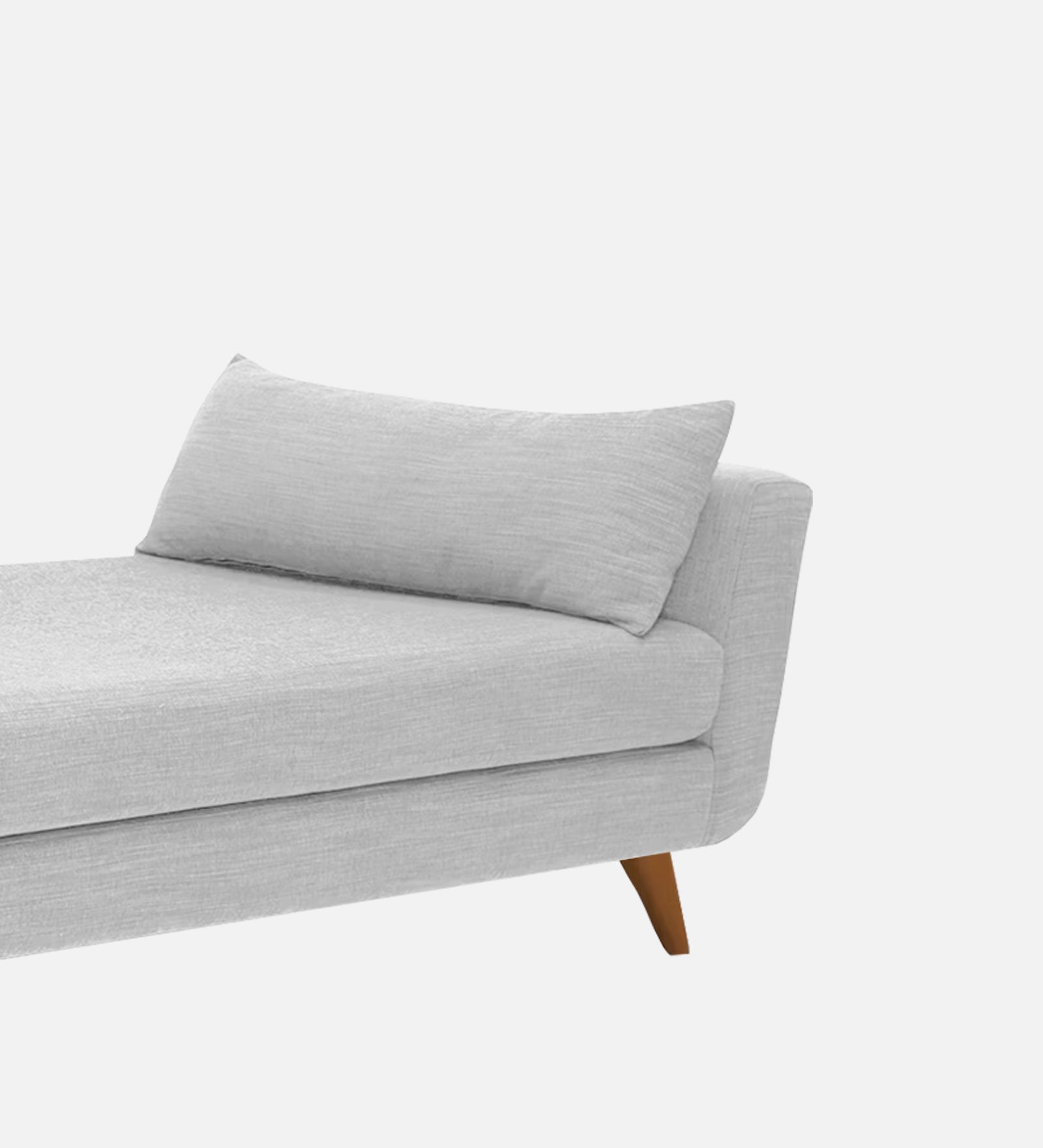Jasmin Fabric Chaise Lounger In Lit Grey Colour - Febonic Living