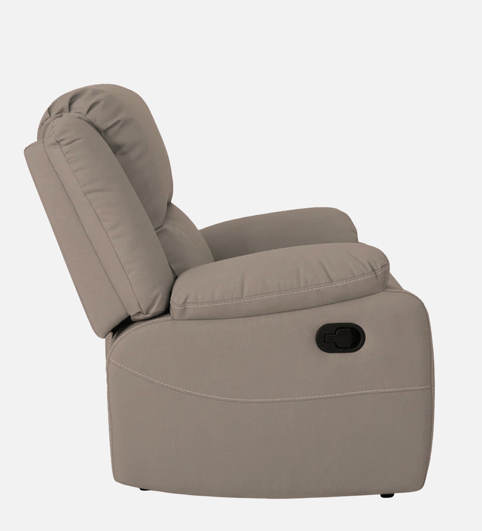Adley Fabric 1 Seater Manual Recliner In Natural Beige Colour - Febonic Living