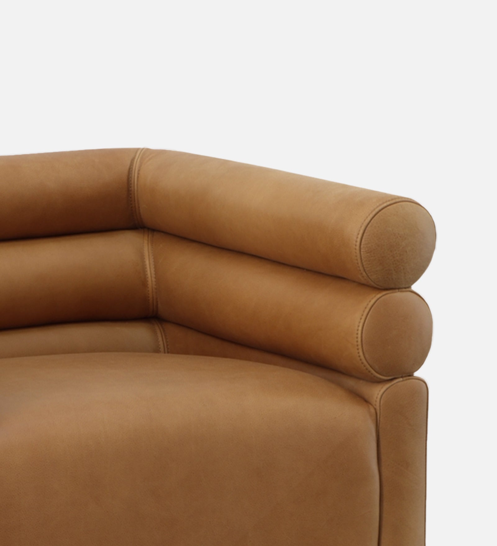 Arve Leatherette Arm Chair In Matte Brown Colour - Febonic Living