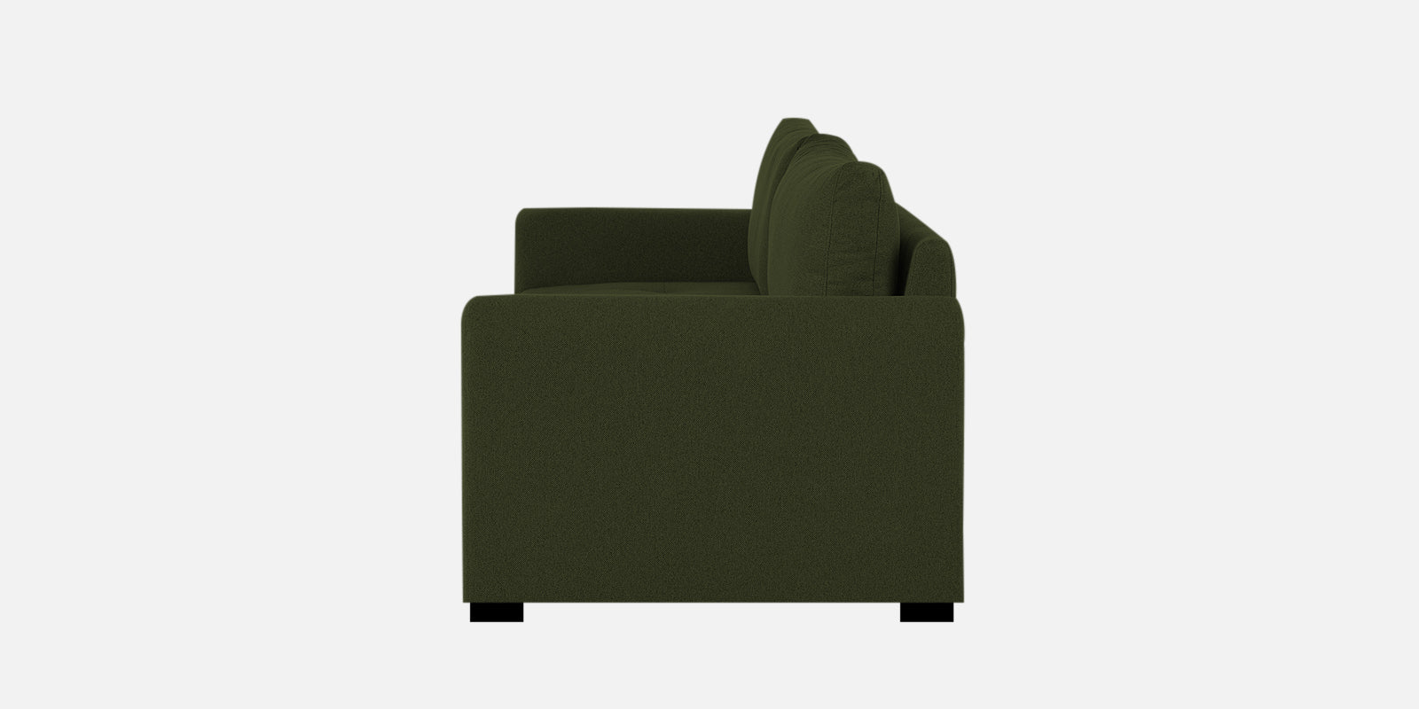 Sigma Fabric 3 Seater Pull Out Sofa Cum Bed In Olive Green Colour - Febonic Living