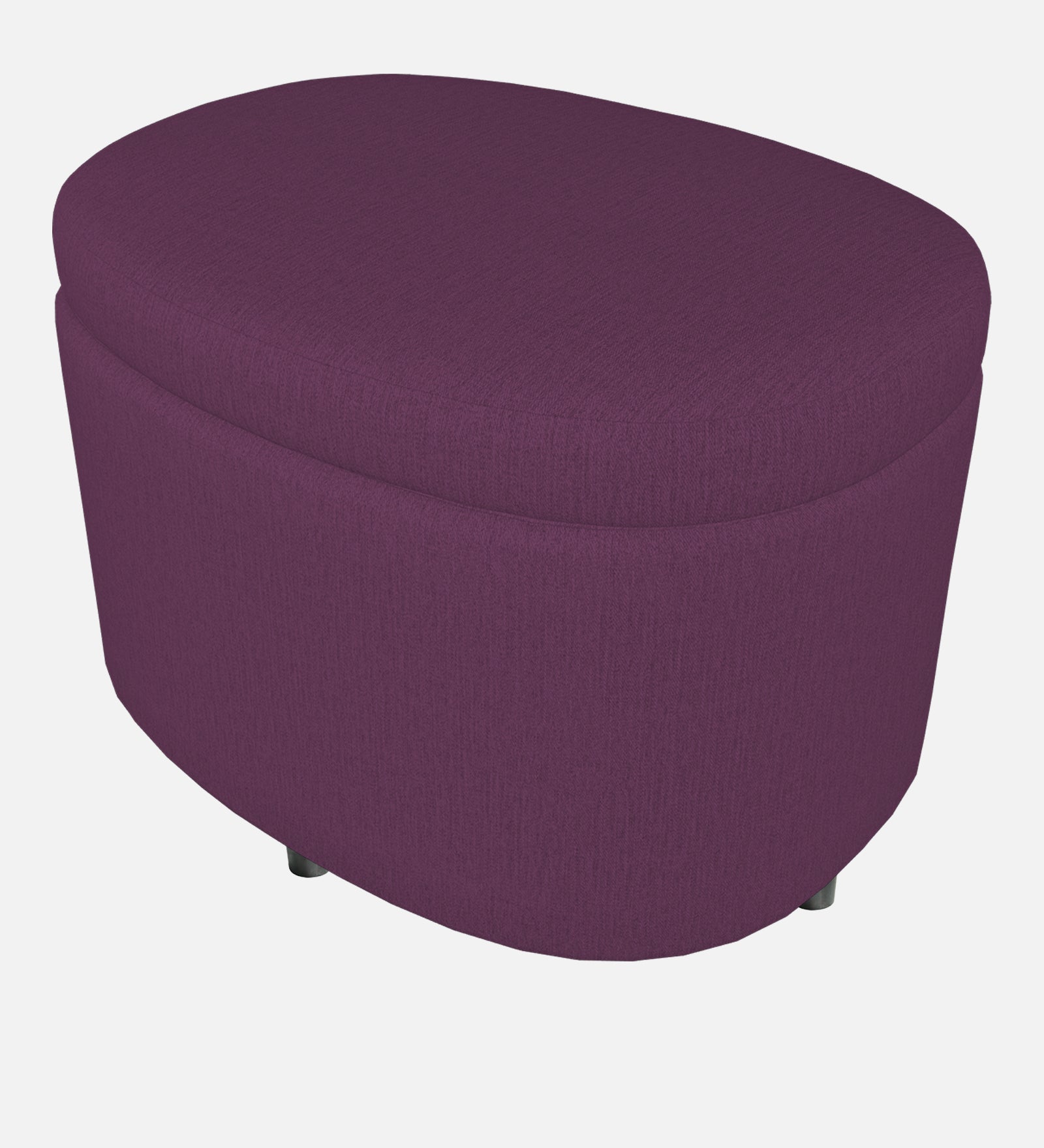 Ruggy Fabric Storage Ottoman in Greek Purple Colour - Febonic Living