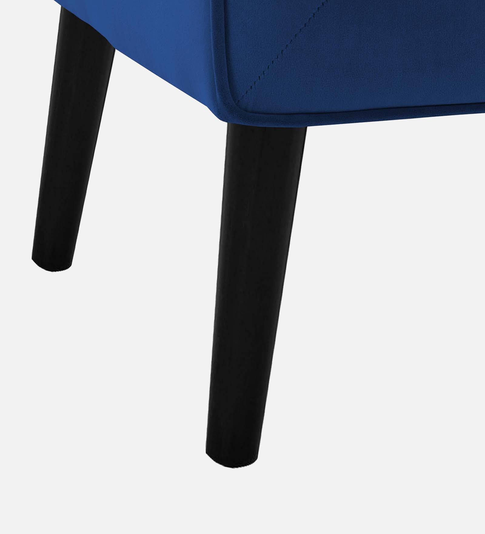 Ame Velvet Upholstered Arm Chair In imperial blue Colour - Febonic Living