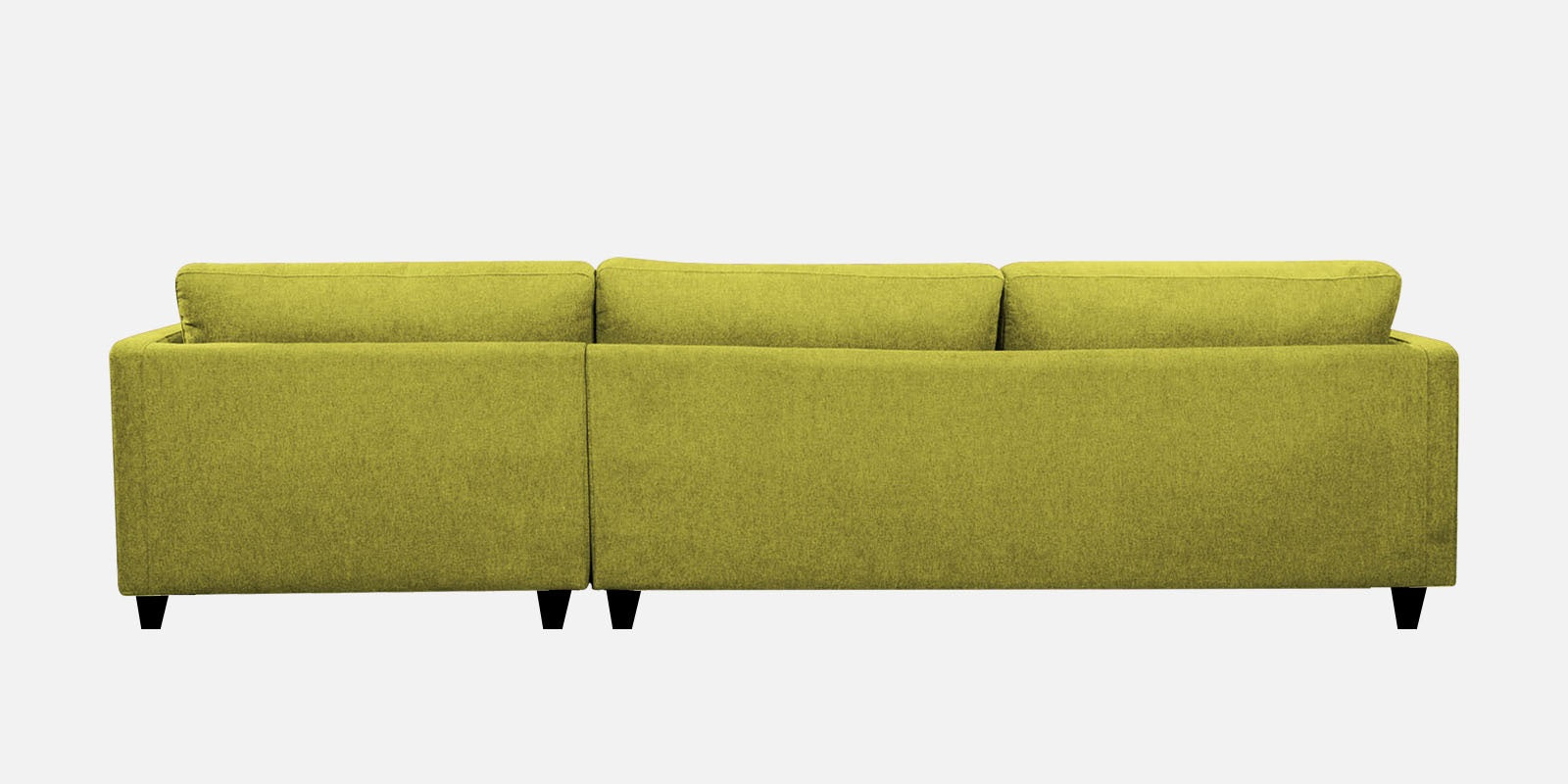 Kera Fabric RHS Sectional Sofa (3+Lounger) In Parrot Green Colour - Febonic Living