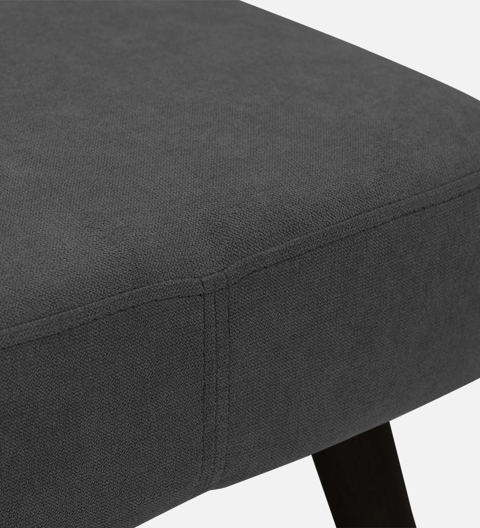 Luke Fabric Foot Stool In Charcoal Grey Colour - Febonic Living