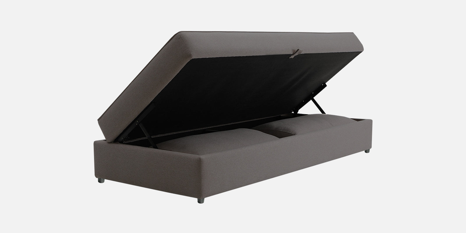 Vito Fabric Day Bed In Sudo Grey Colour With Storage - Febonic Living