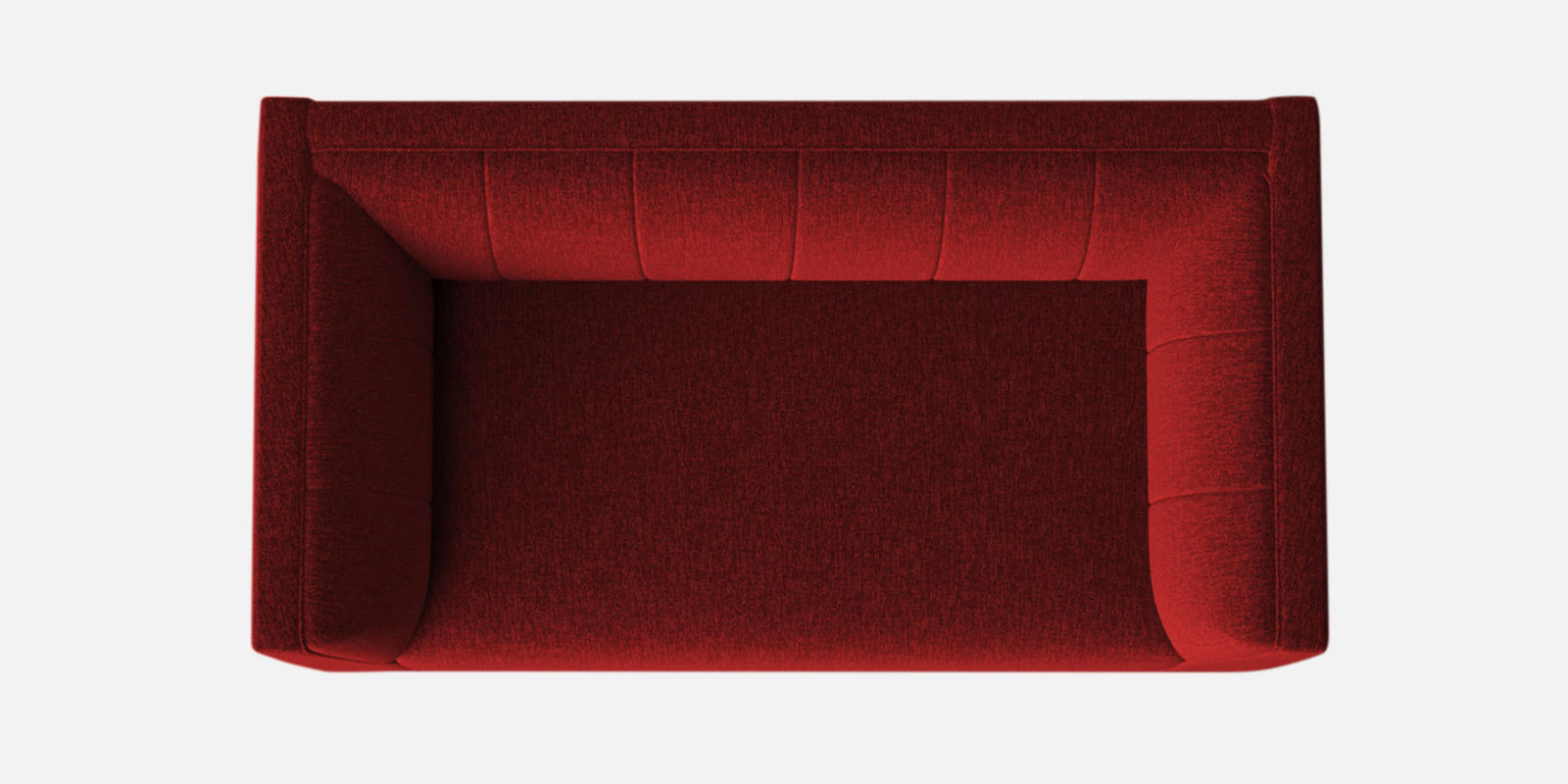 Chastin Fabric 2 Seater Sofa In Blood Maroon Colour