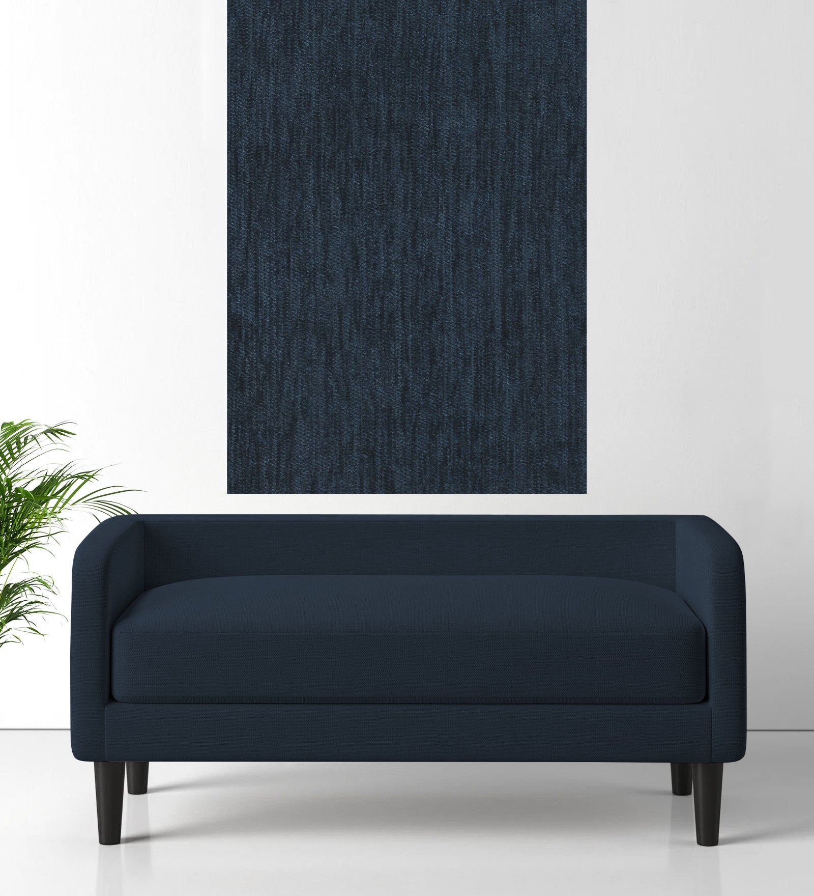 Polycotton Beso Fabric Denim Blue 034 Code - Febonic Living