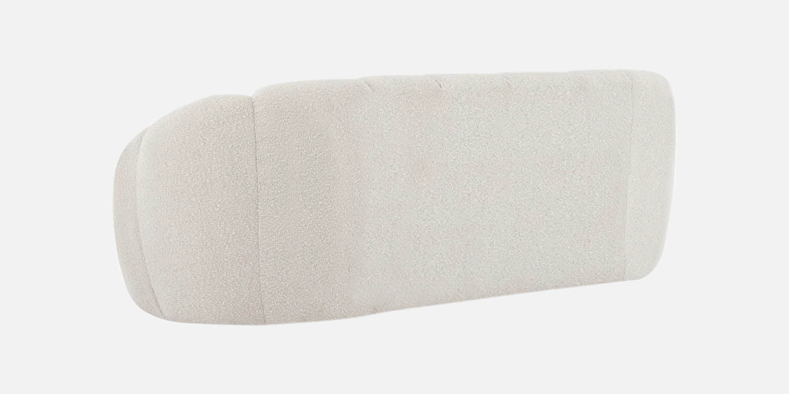 Boucle Fabric 3 Seater Sofa In Bright White Colour - Febonic Living