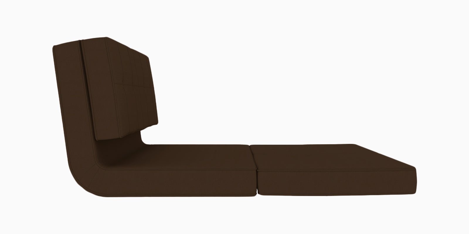 Cora Fabric 2 Seater Foldable Sofa Cum Bed In Chocolate Brown Colour - Febonic Living