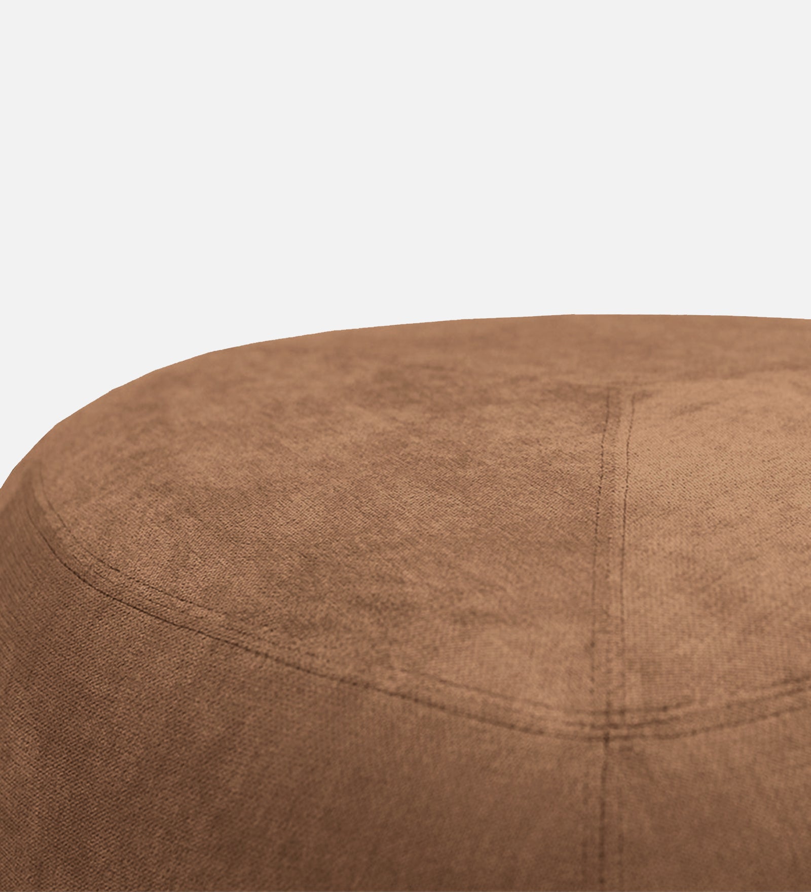 Keori Fabric Pouffe In Cookie Beige Colour - Febonic Living