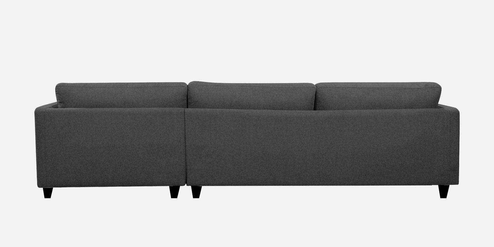 Kera Fabric RHS Sectional Sofa (3+Lounger) In Charcoal Grey Colour - Febonic Living