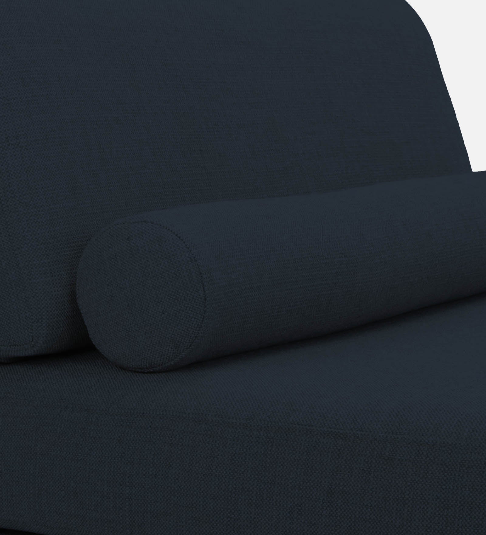 Noce Fabric Armless Chaise Lounger In Denim Blue Colour - Febonic Living