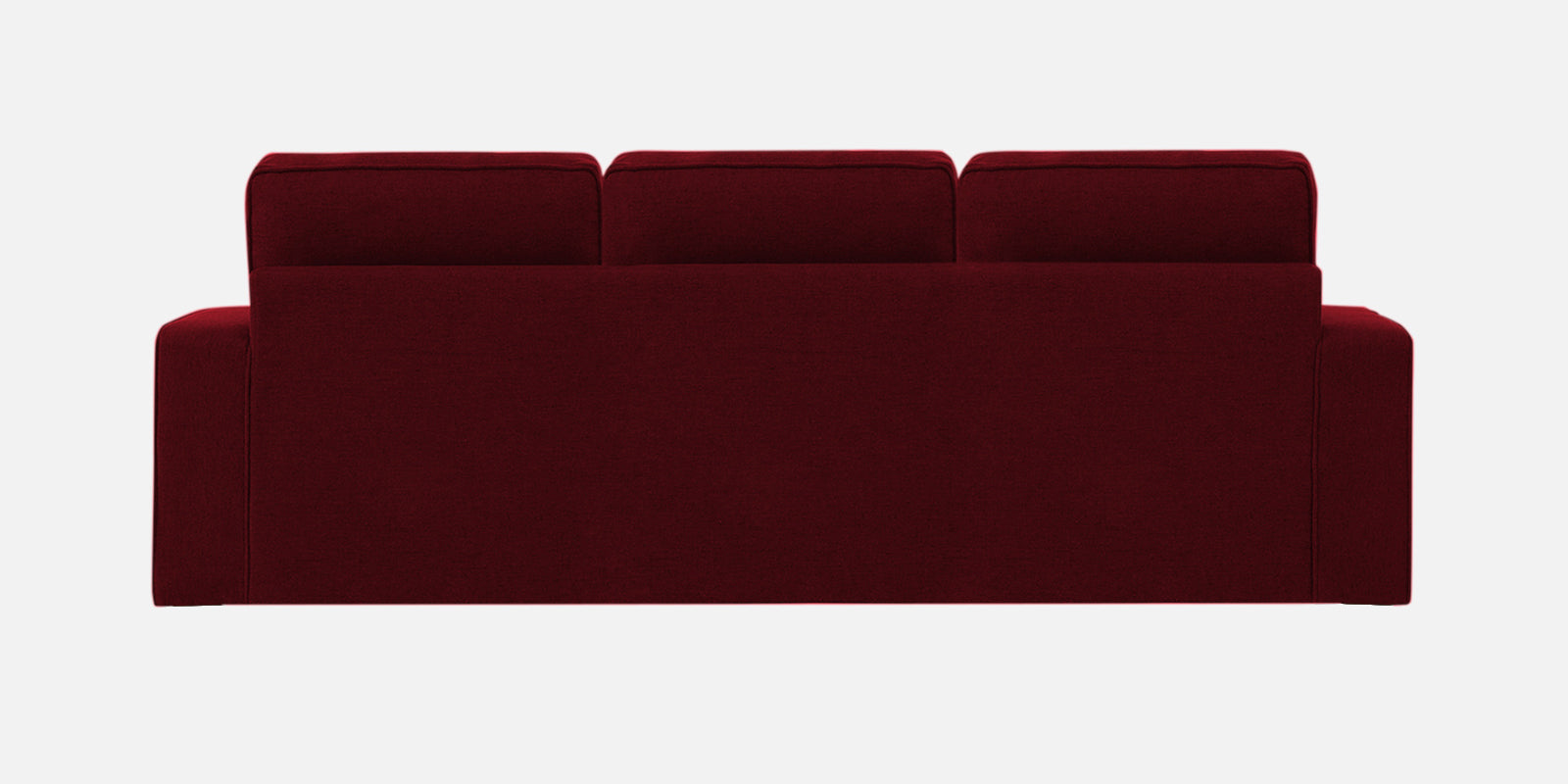 Kara Fabric 3 Seater Pull Out Sofa Cum Bed In Ruby Red Colour - Febonic Living