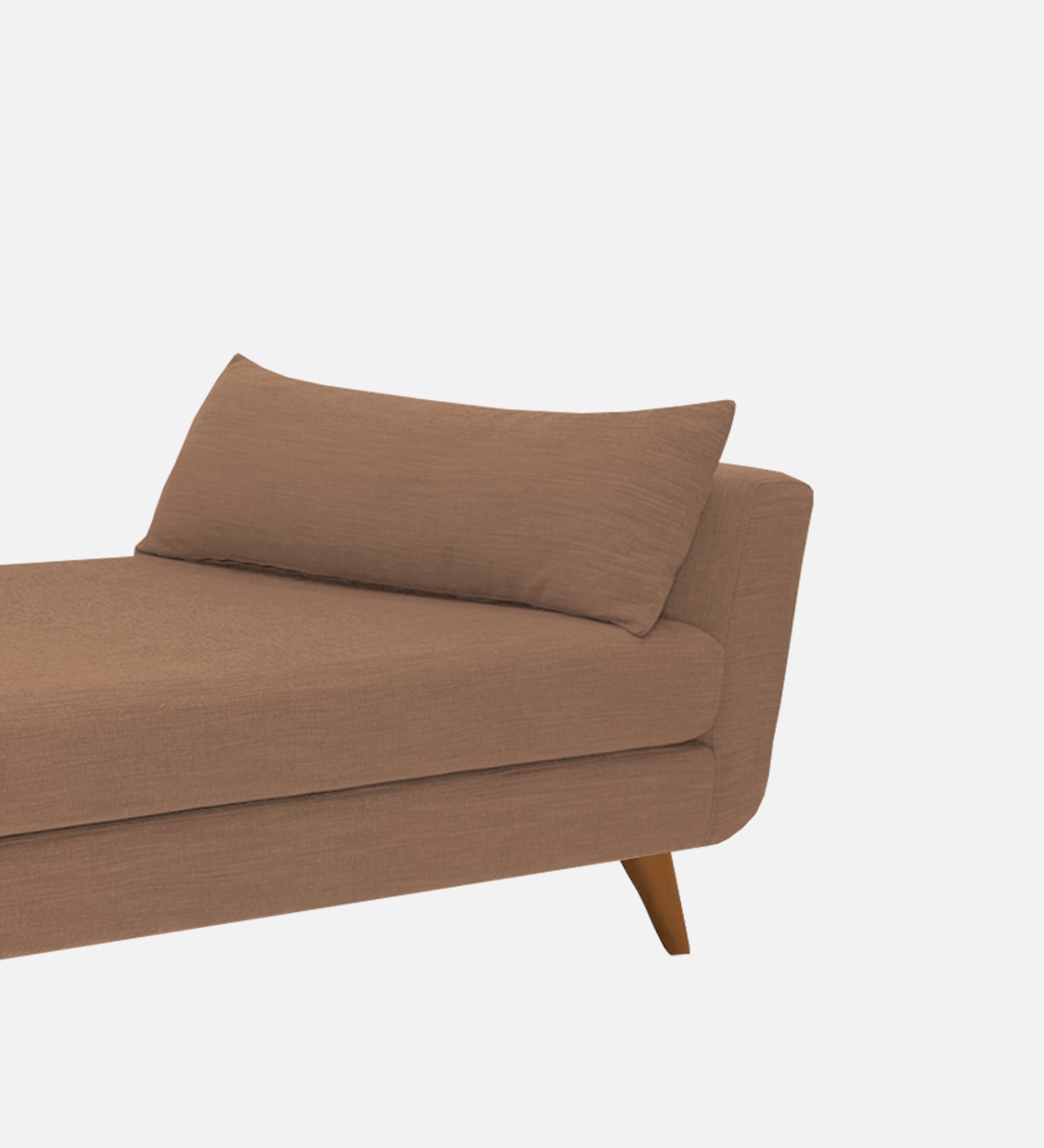 Jasmin Fabric Chaise Lounger In Cosmic Beige Colour - Febonic Living