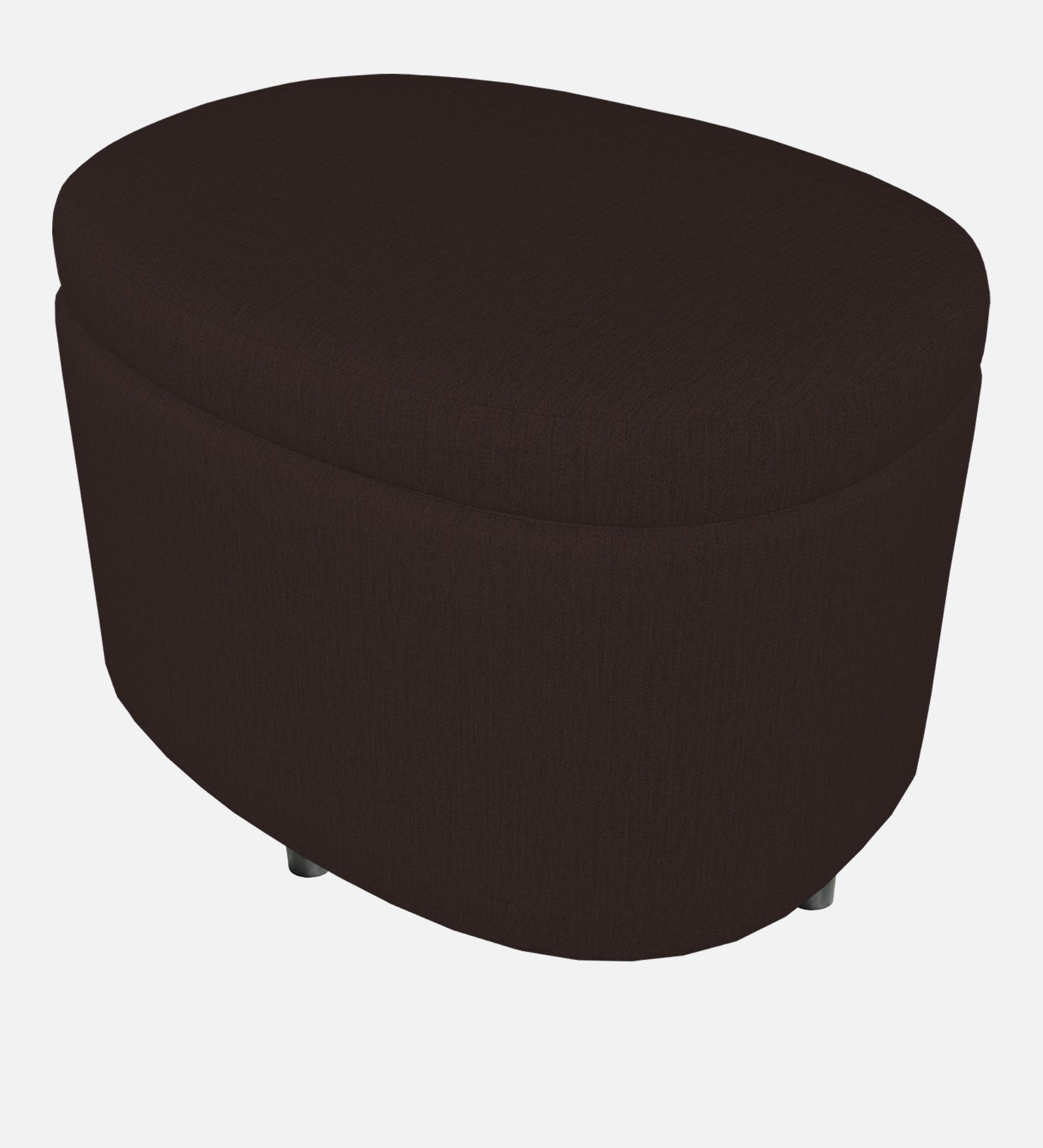 Ruggy Fabric Storage Ottoman in Cara Brown Colour - Febonic Living