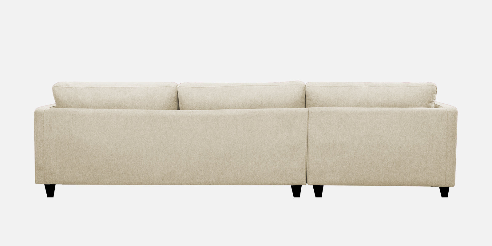 Kera Fabric LHS Sectional Sofa (3+Lounger) In Ivory Cream Colour - Febonic Living